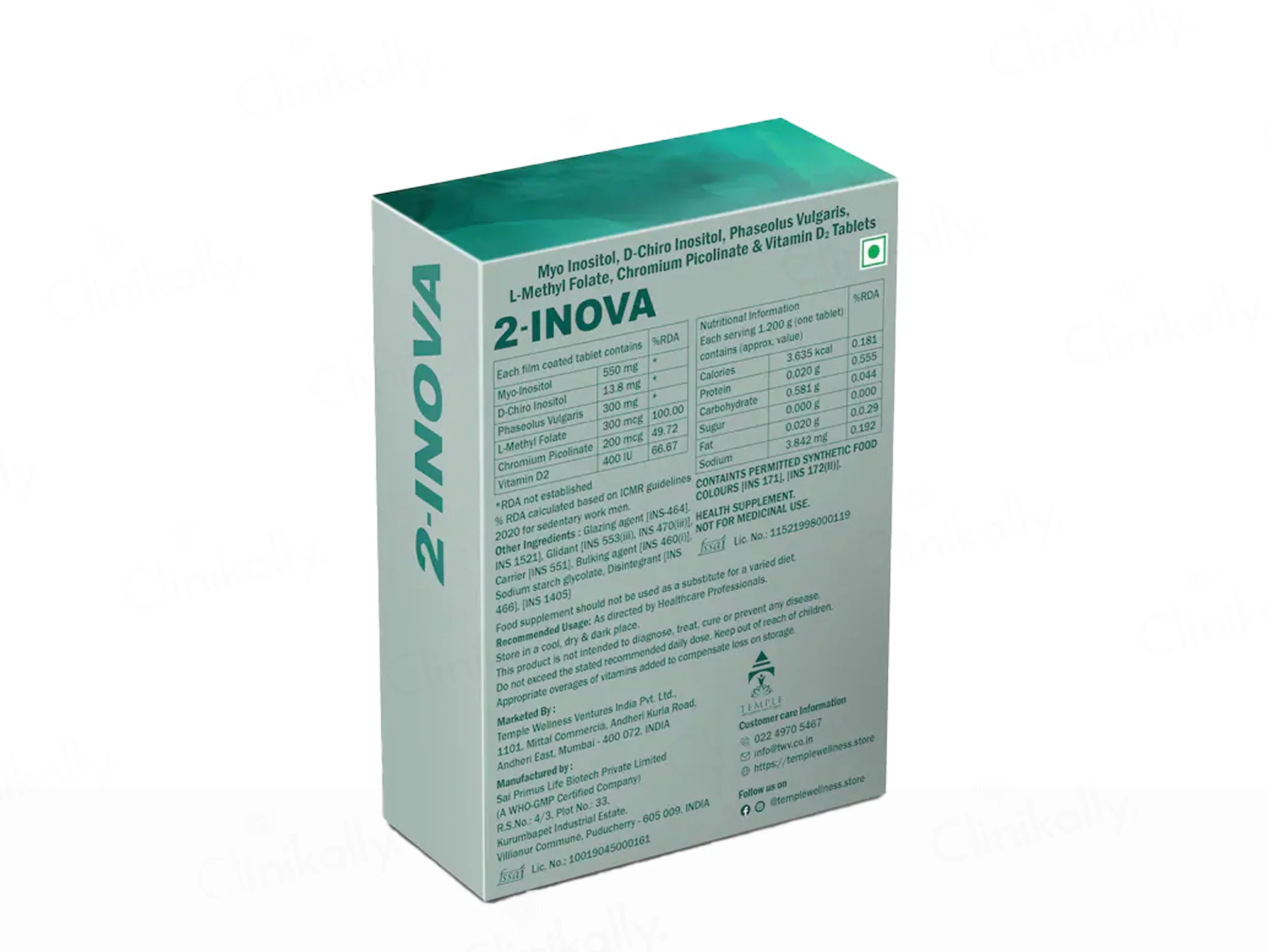 2-Inova Myo-Inositol Tablet - Image 2