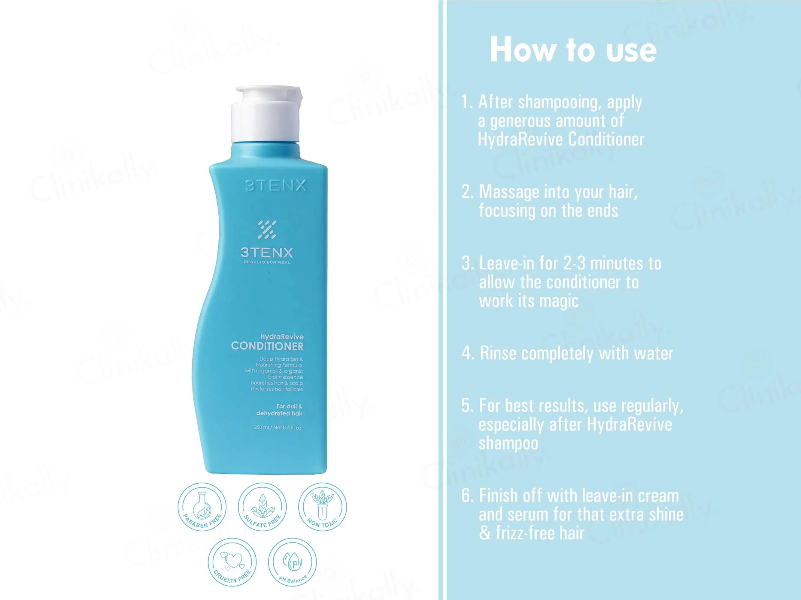 3Tenx HydraRevive Conditioner For Dull & Dehydrated Hair - Image 8