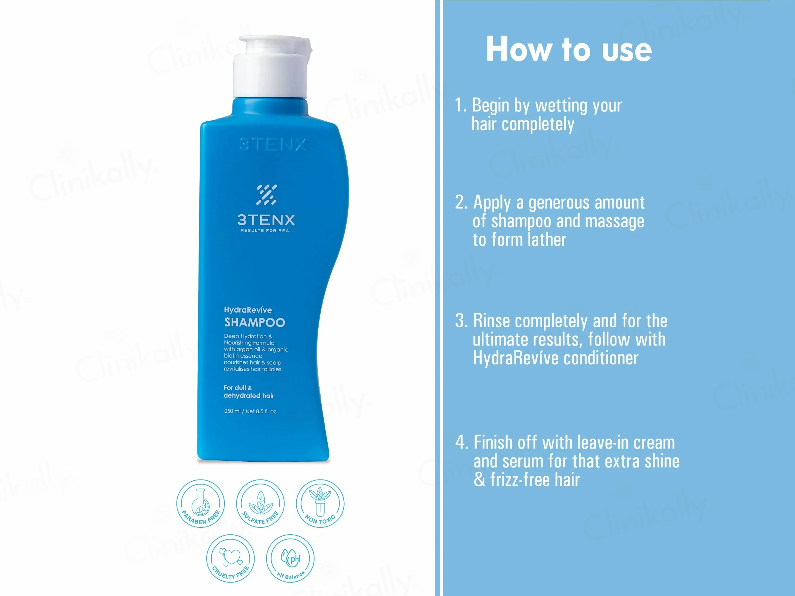 3Tenx HydraRevive Shampoo For Dull & Dehydrated Hair - Image 7