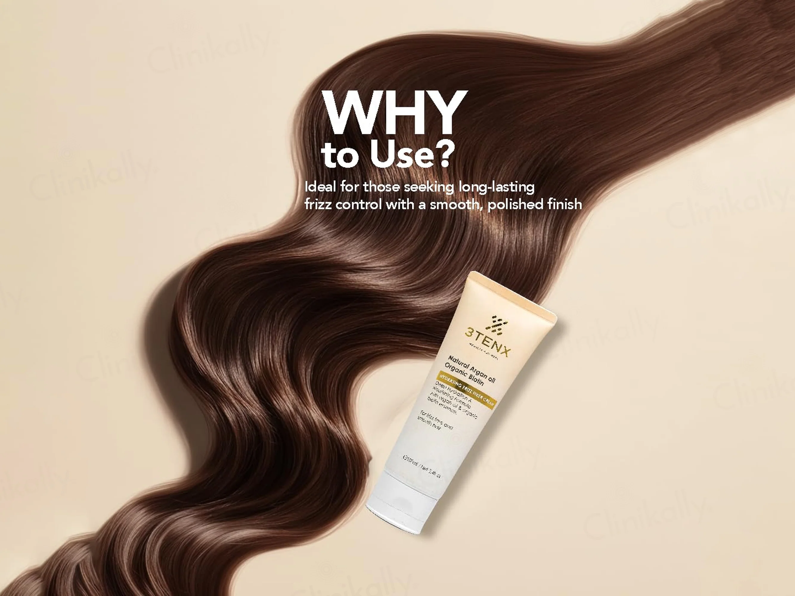 3Tenx Hydrating Frizz Fixer Cream For Frizz Free & Smooth Hair - Image 5