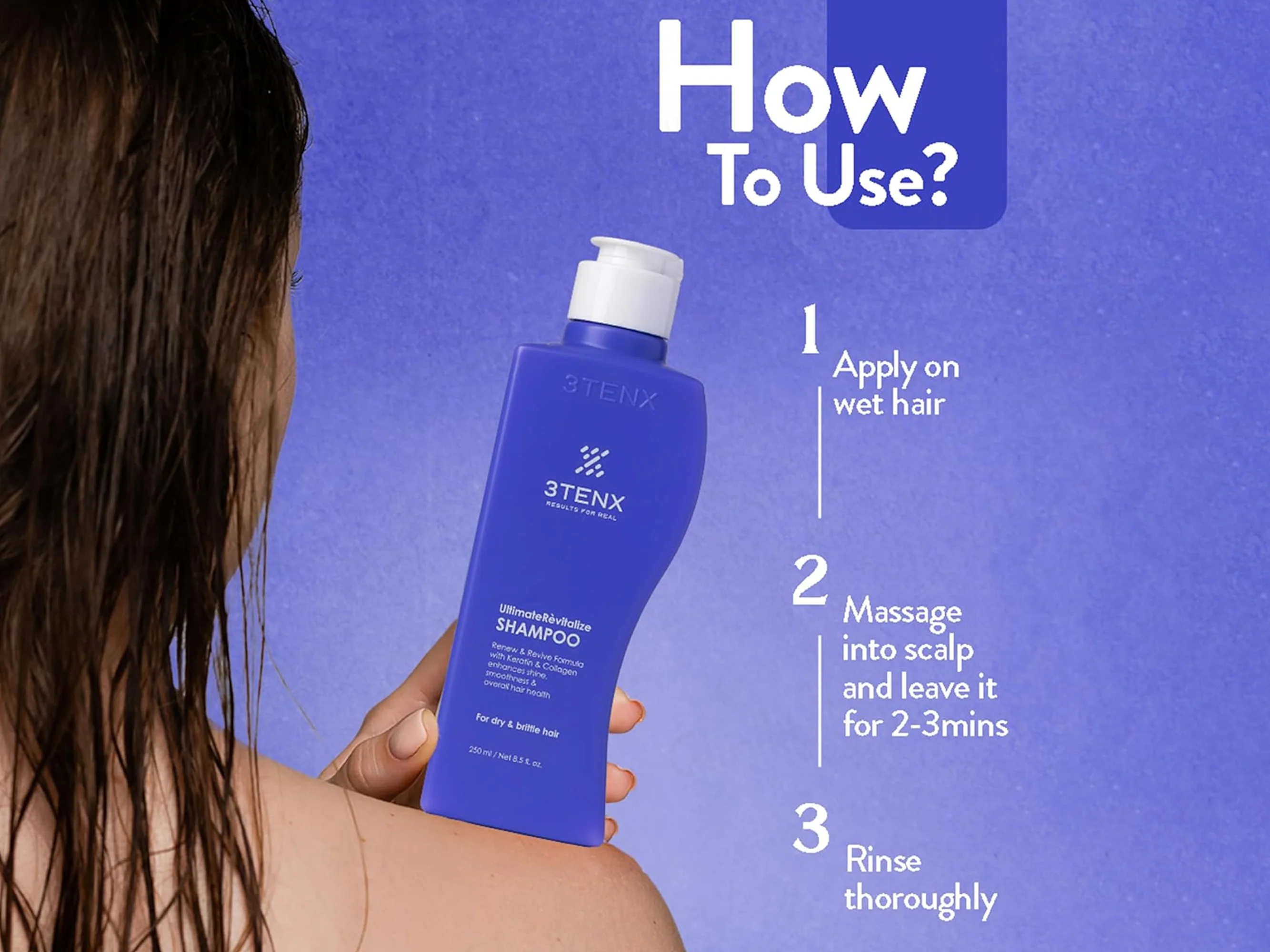 3Tenx Ultimate Revitalize Shampoo For Dry & Brittle Hair - Image 5