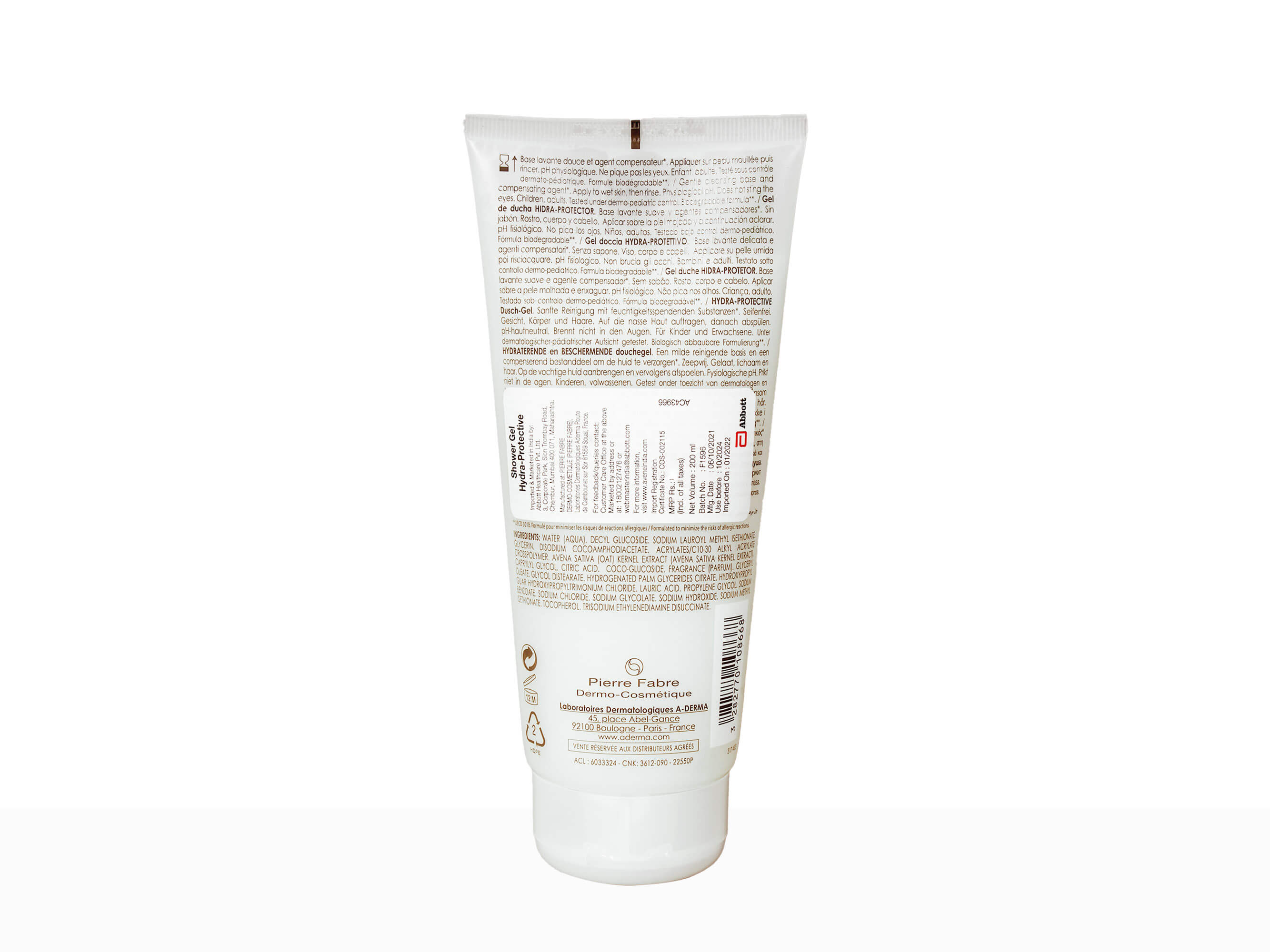 A-Derma Hydra Protective Shower Gel - Image 2