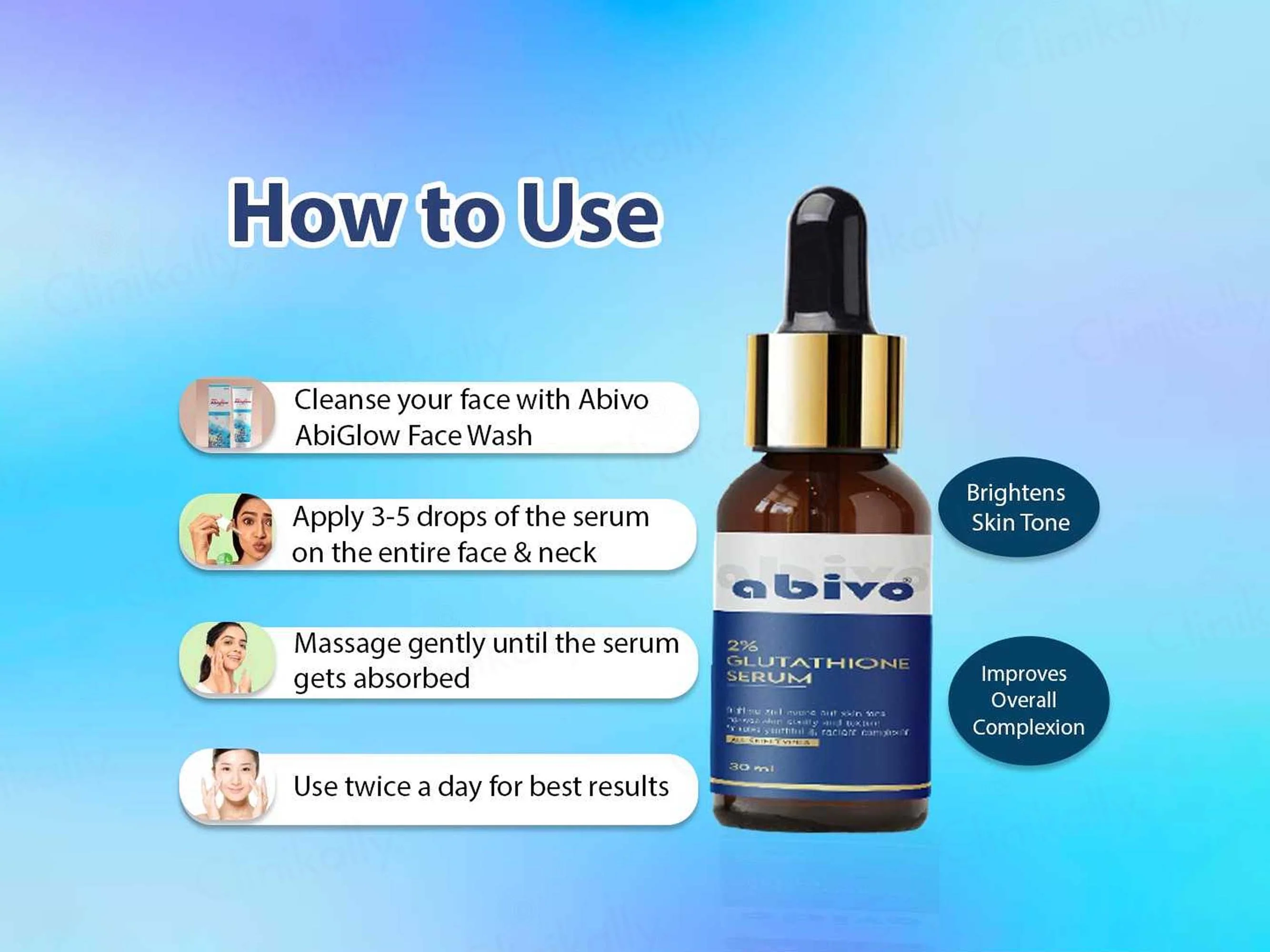 Abivo 2% Glutathione Face Serum - Image 3