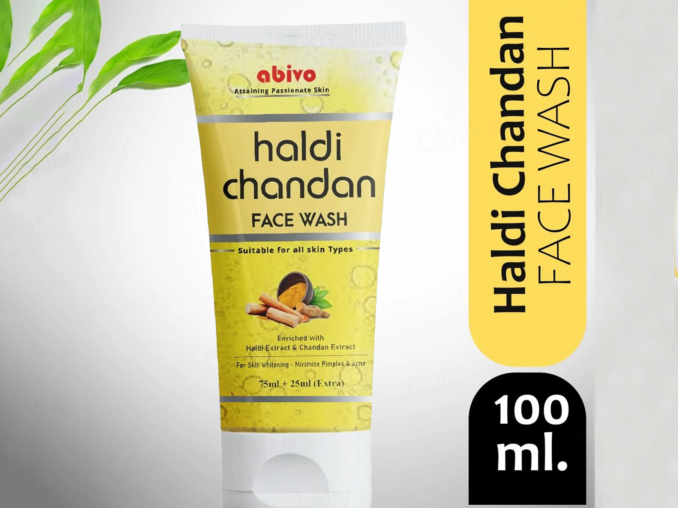 Abivo Haldi Chandan Face Wash - Image 3
