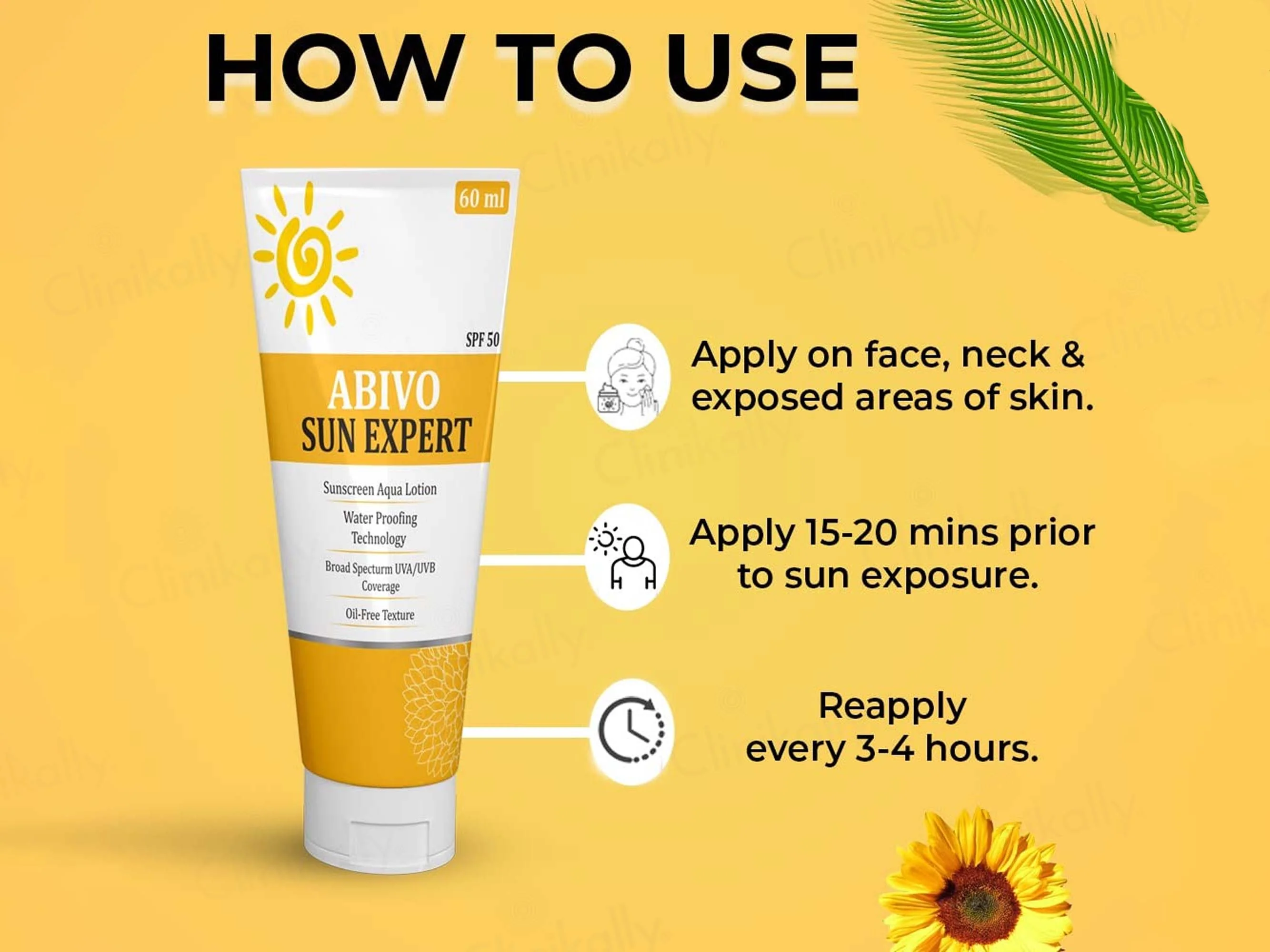 Abivo Sun Expert Aqua Sunscreen Lotion SPF 50 - Image 4