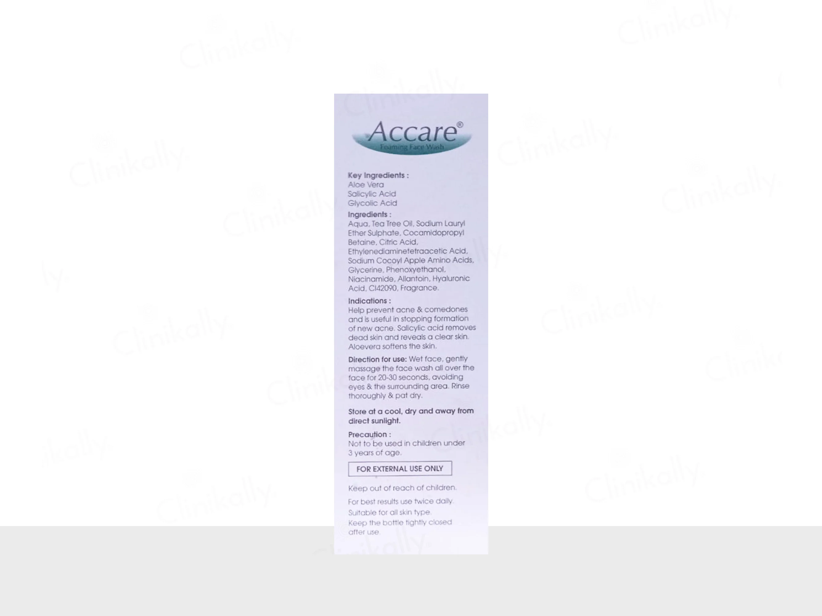 Accare Foaming Face Wash - Image 3