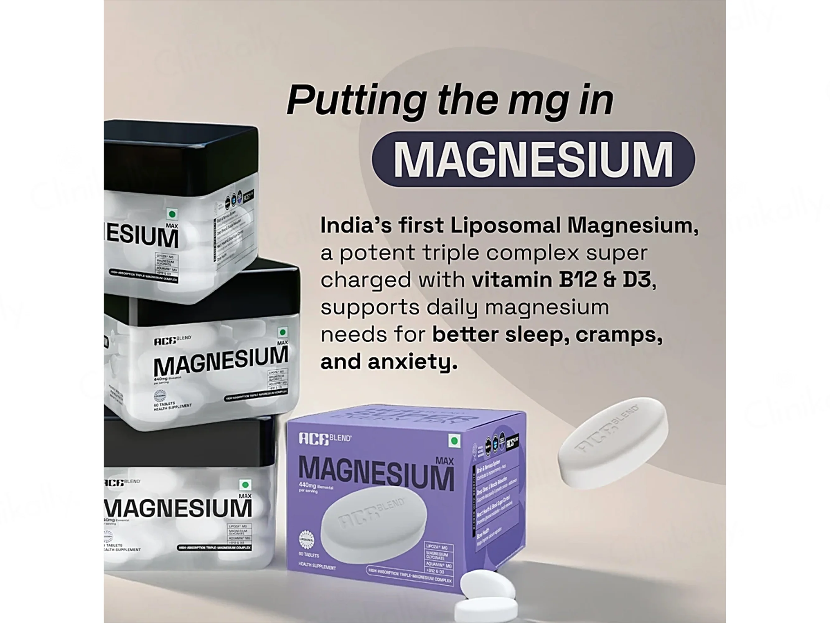 Ace Blend Max Liposomal Magnesium 440mg Health Supplement Tablet - Image 7