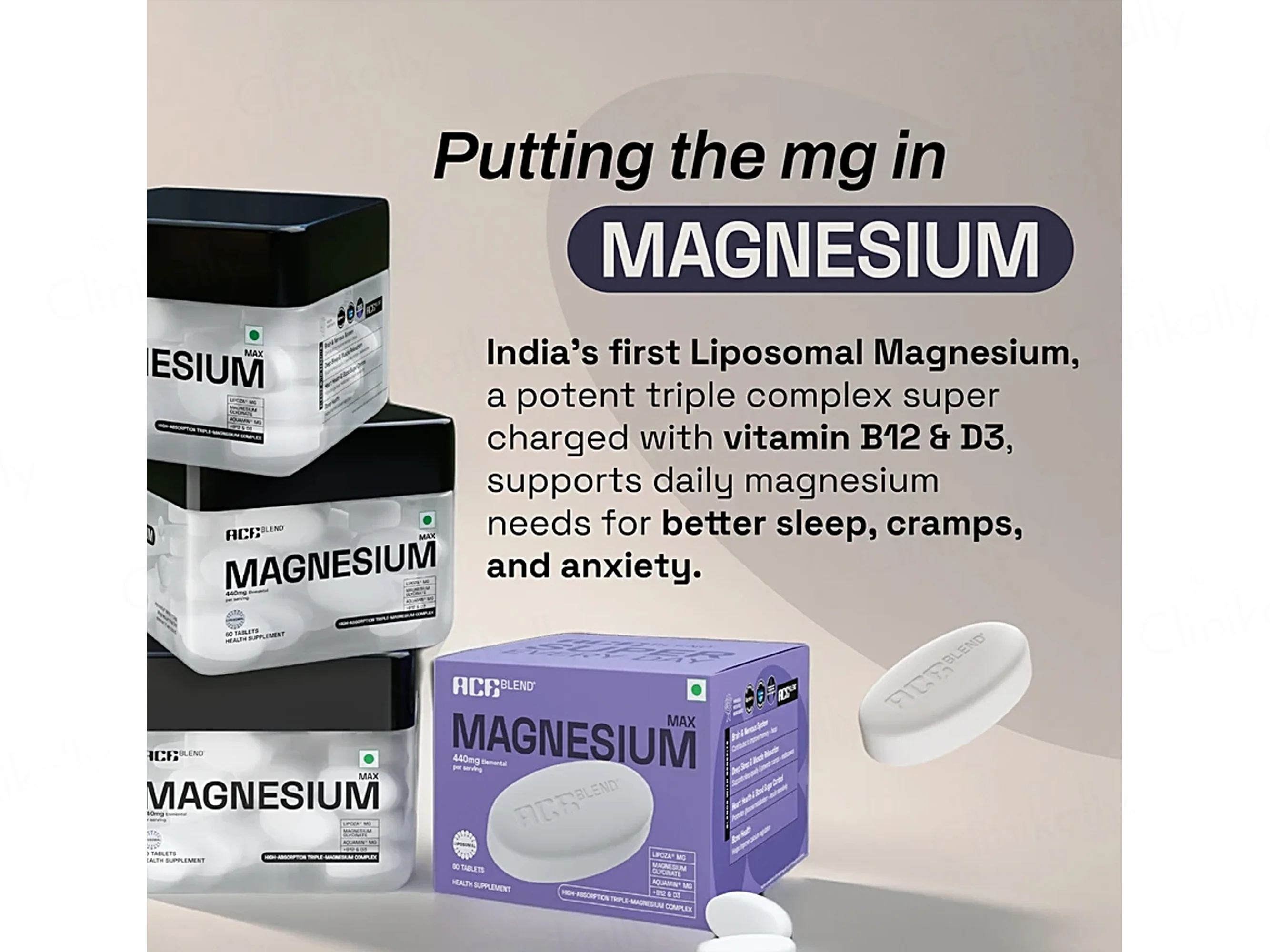 Ace Blend Max Liposomal Magnesium 440mg Health Supplement Tablet - Image 8