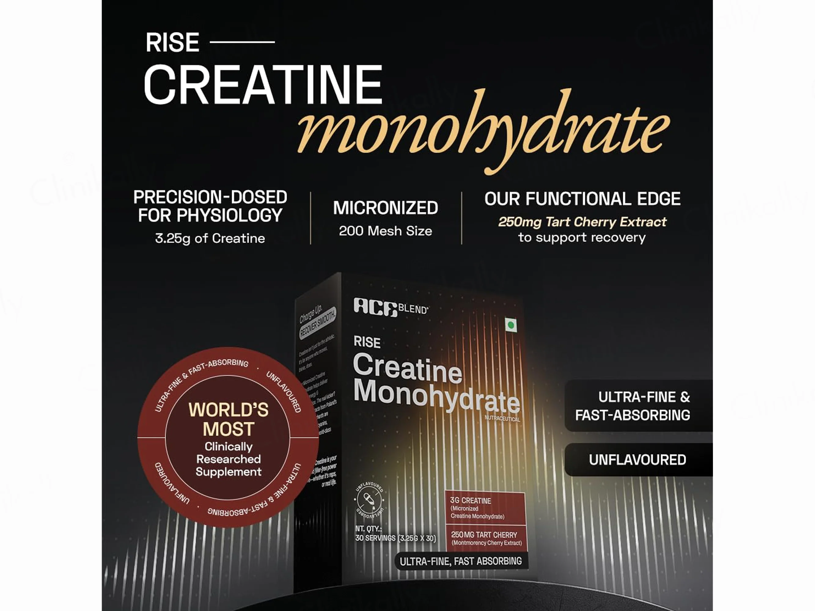 Ace Blend Rise Creatine Monohydrate Powder - Unflavoured - Image 8