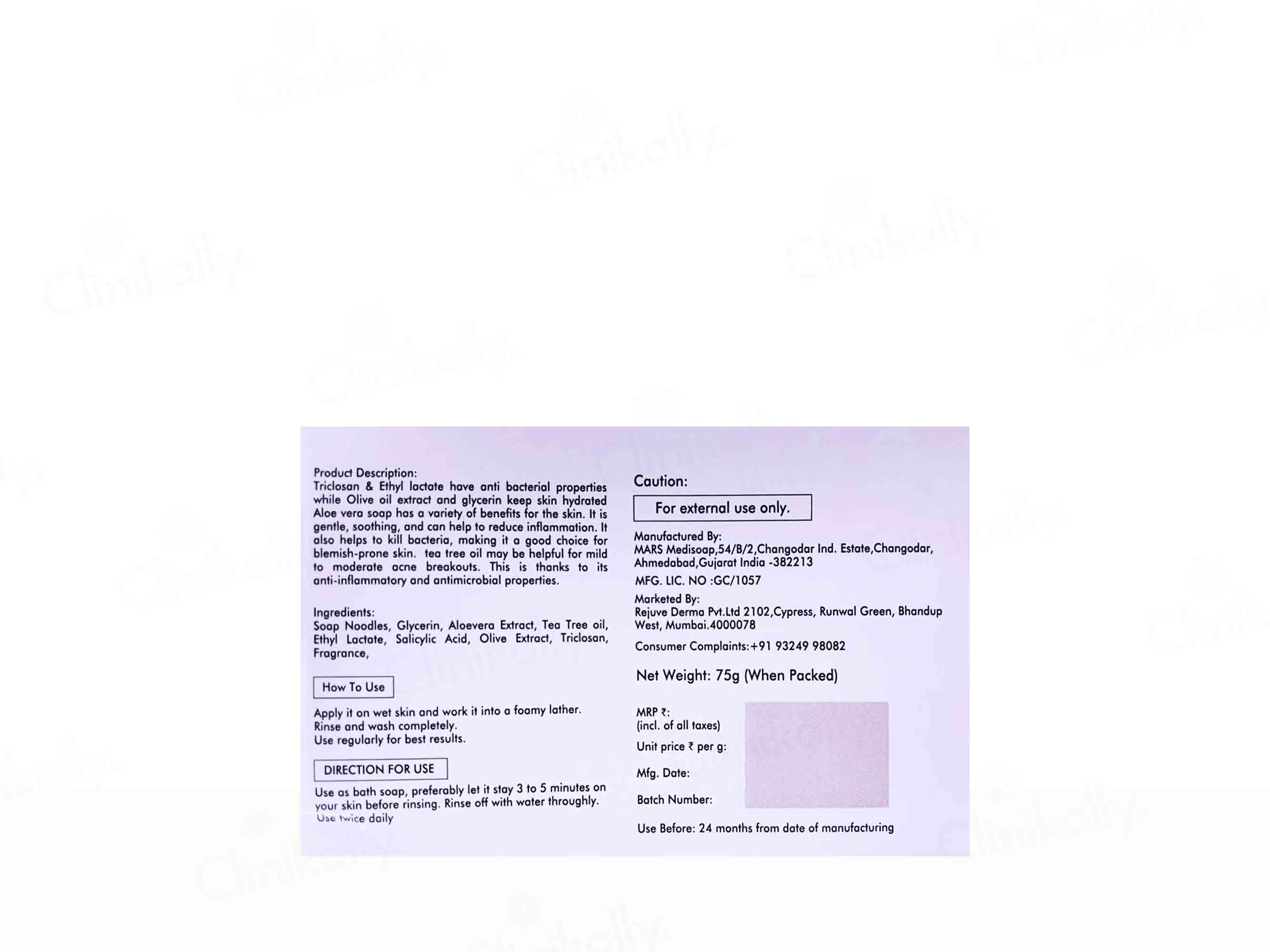 Acjuve Anti-Acne Cleansing Bar - Image 3