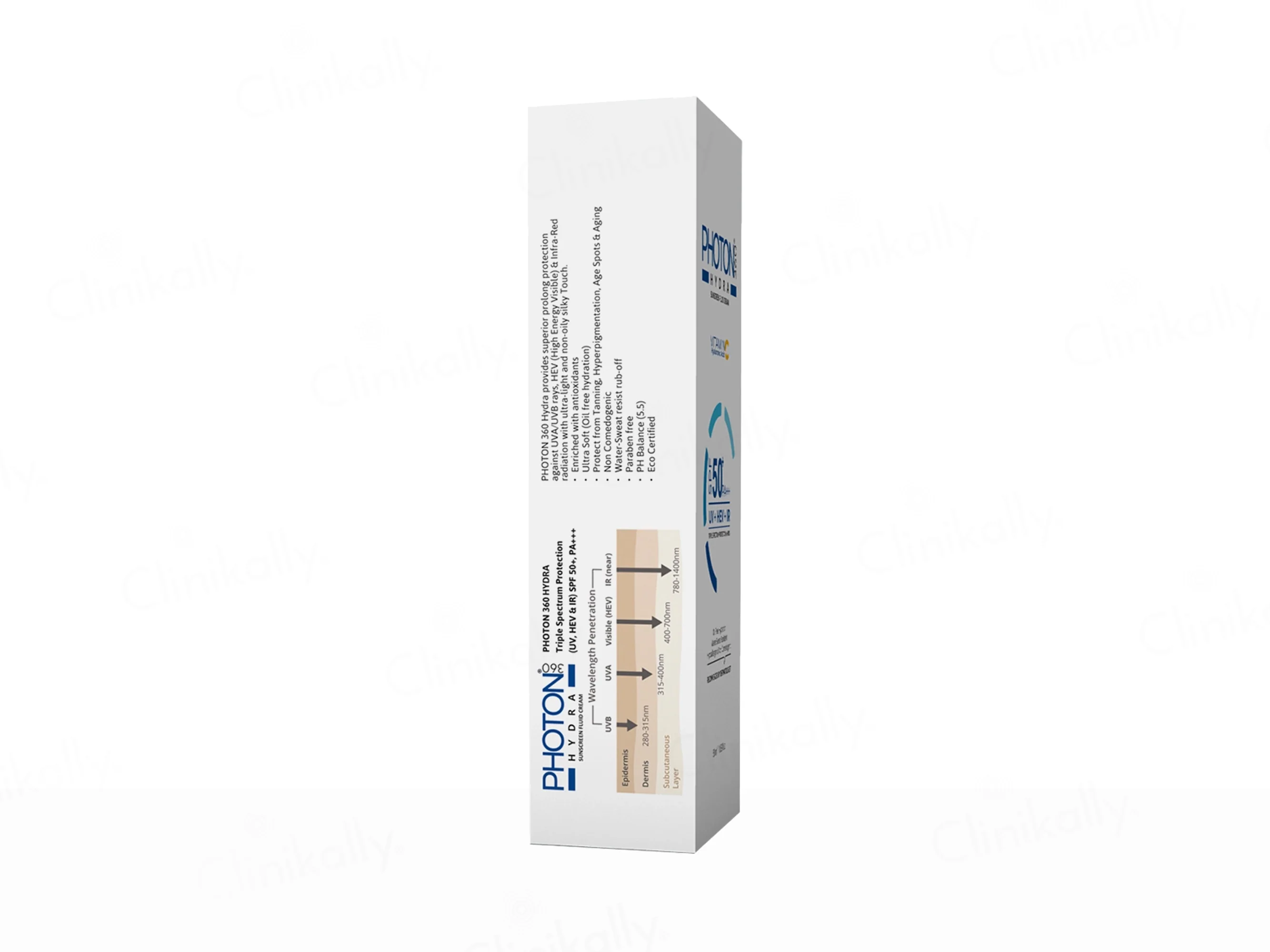 Aclaris Photon 360 Hydra Sunscreen Fluid Cream SPF 50+ - Image 6