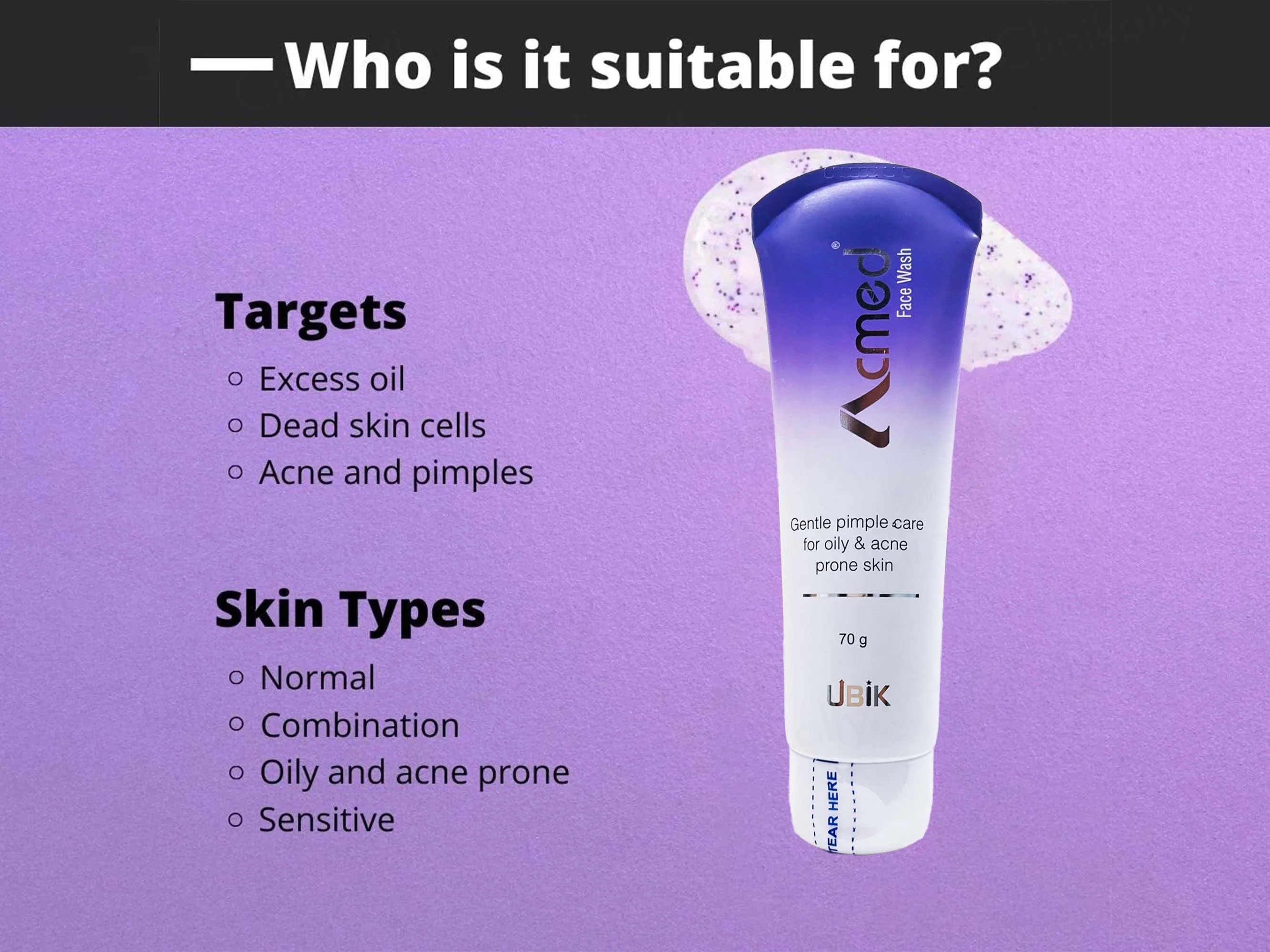 Acmed Gentle Pimple Care Face Wash - Image 4