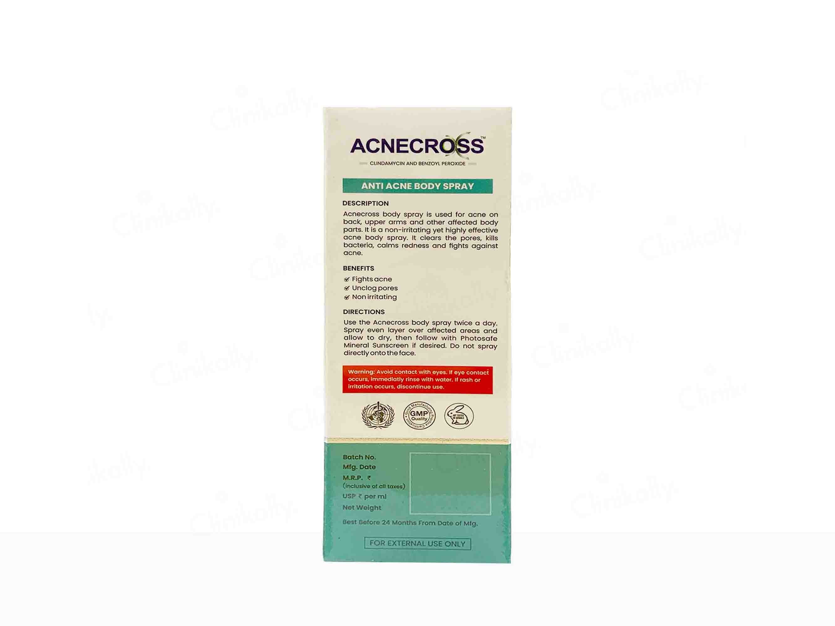 Acnecross Anti Acne Body Spray - Image 3