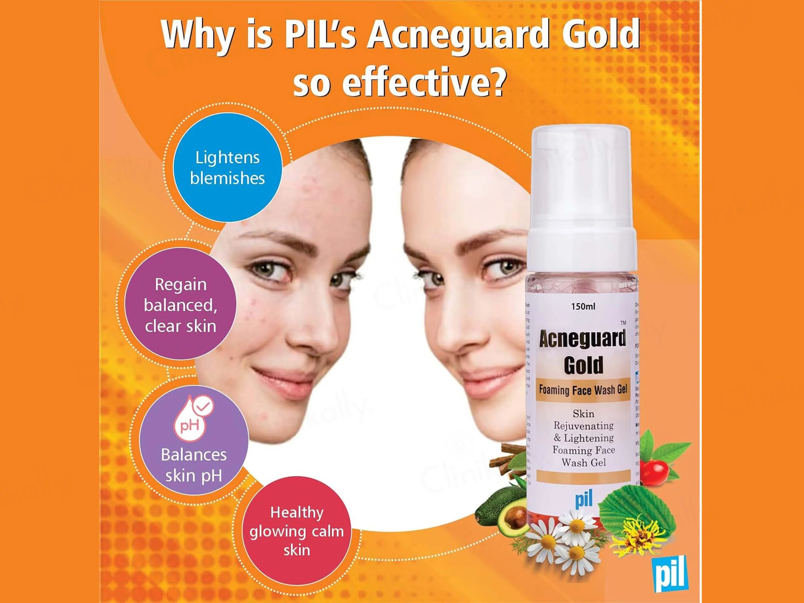 Acneguard Gold Foaming Face Wash Gel - Image 4