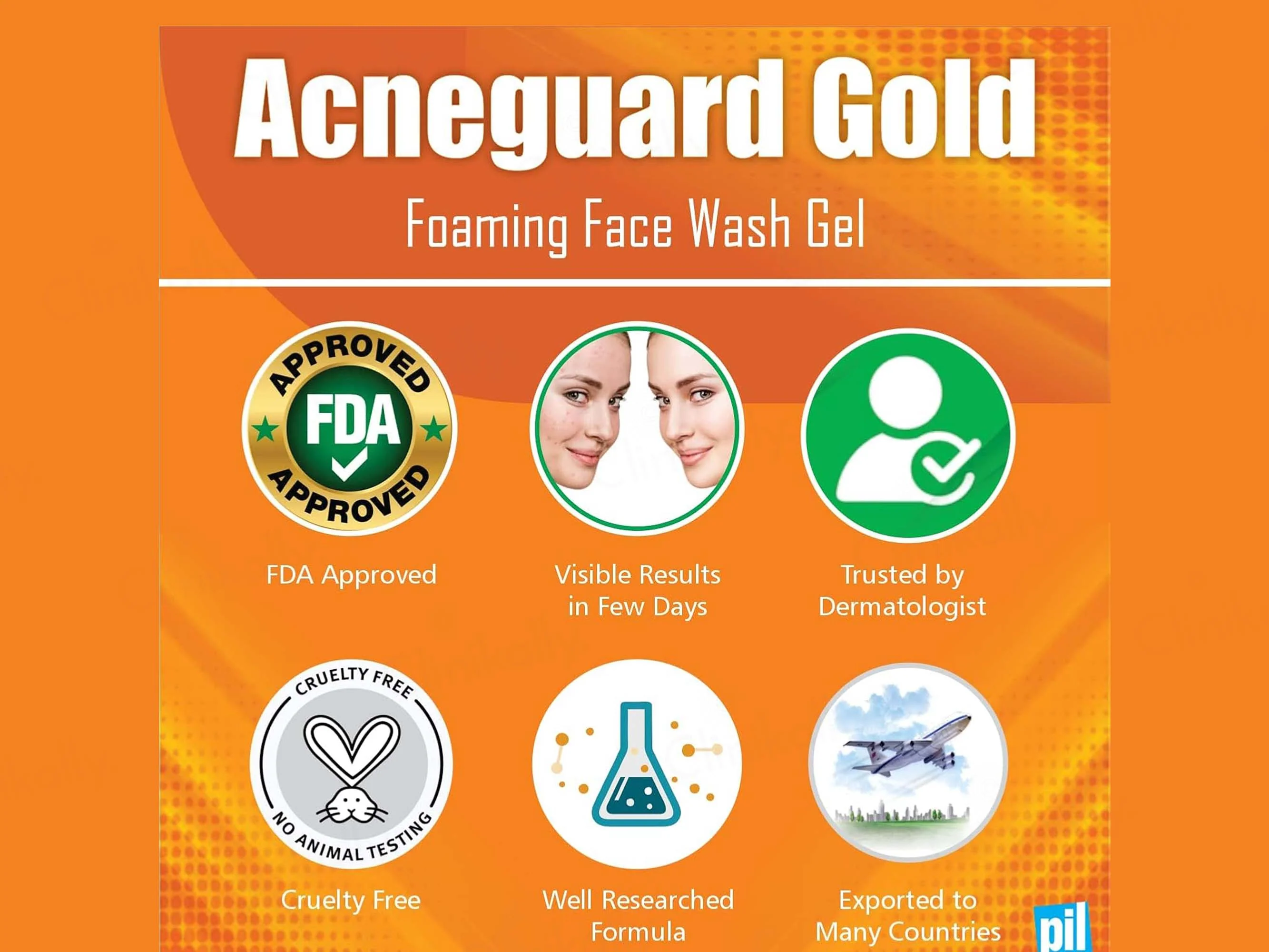 Acneguard Gold Foaming Face Wash Gel - Image 6