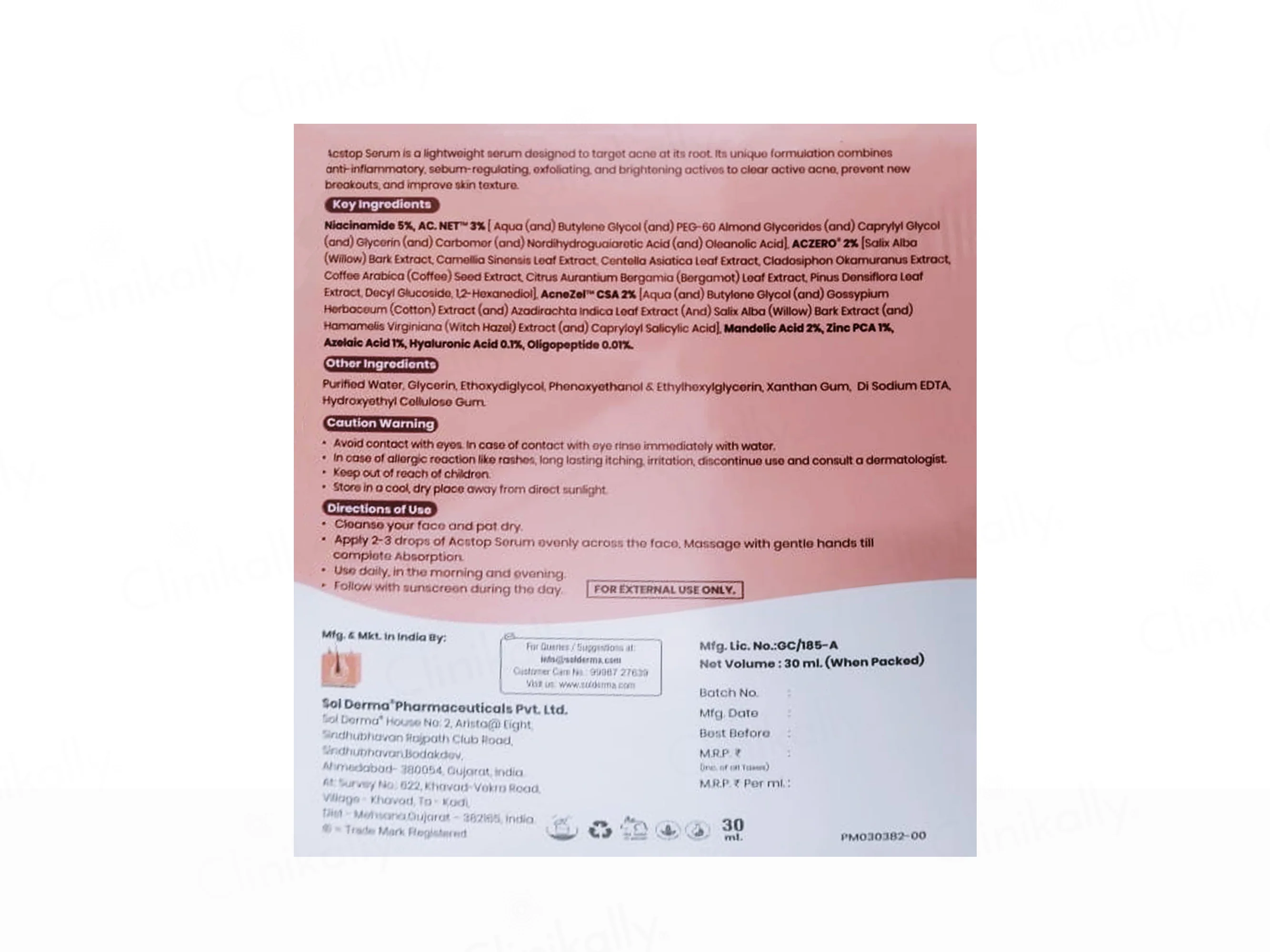 Acstop Lightweight Acne Control Face Serum - Image 6