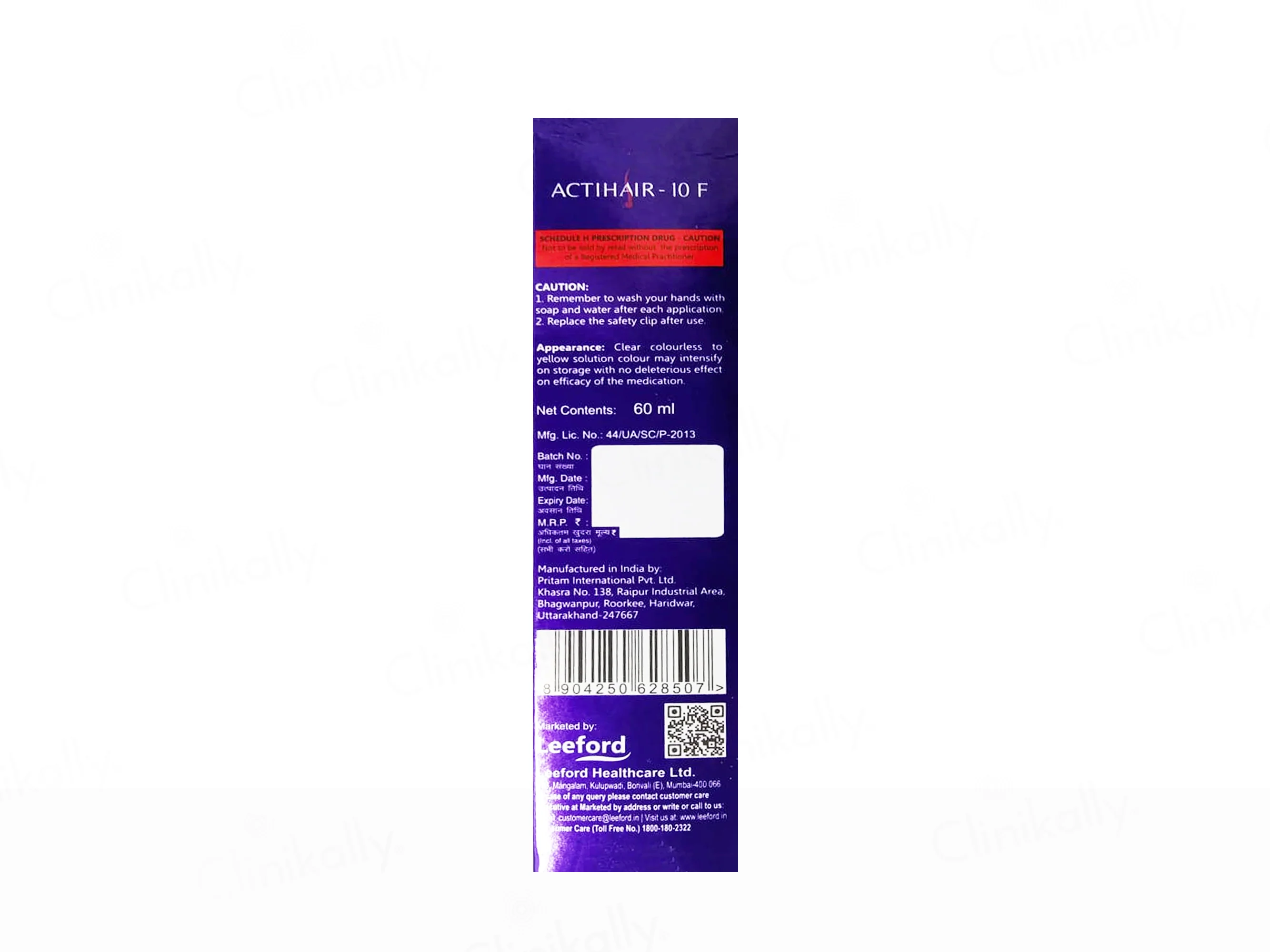 Actihair-10 F Hair Regain Treatment Topical Solution - Image 3