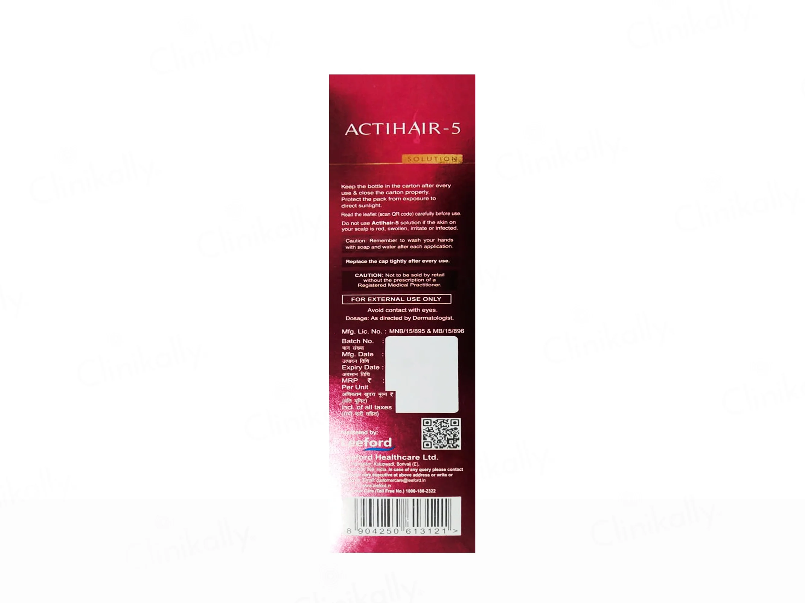Actihair-5 Hair Regain Treatment Topical Solution - Image 3