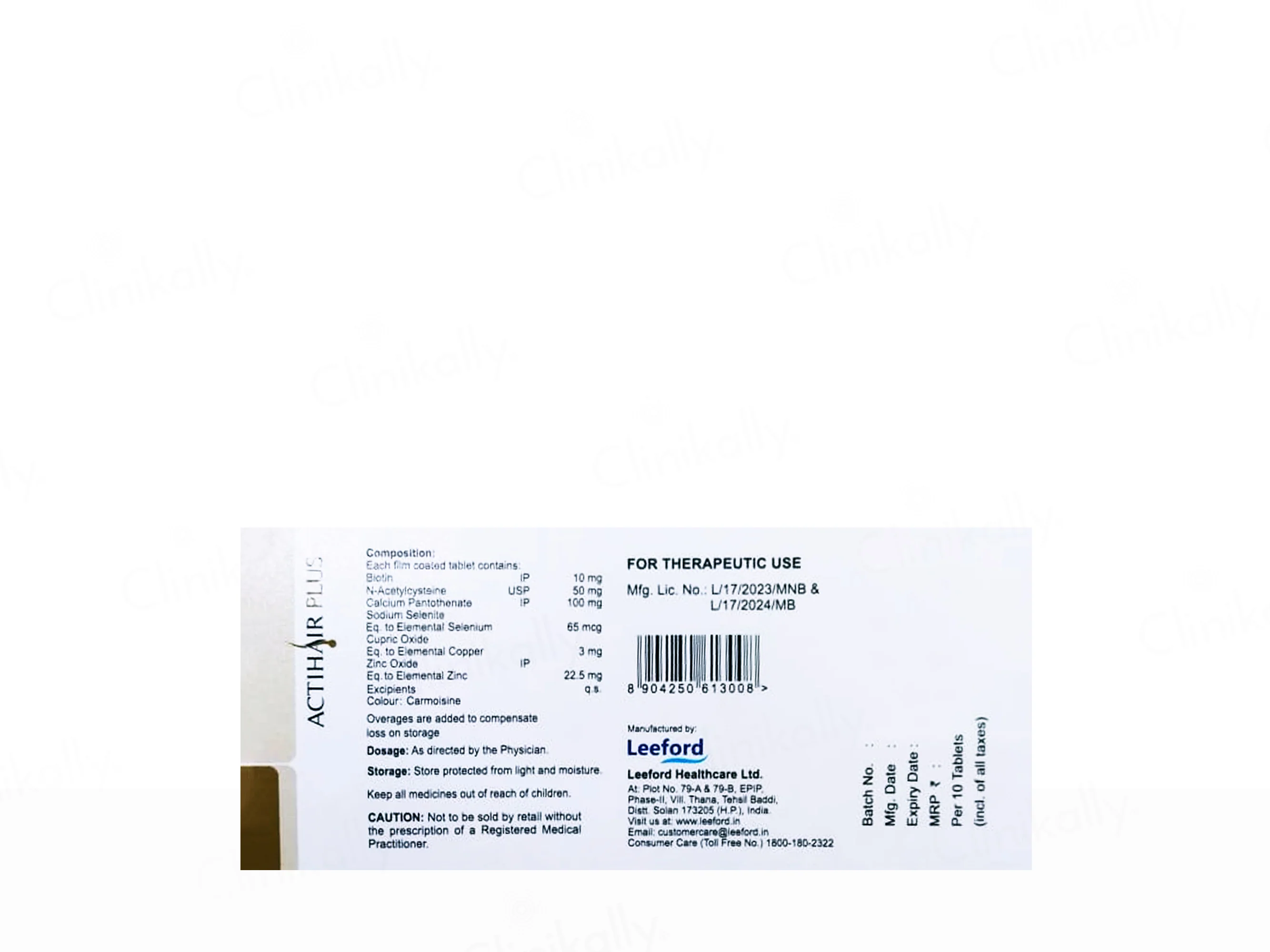 Actihair Plus Tablet - Image 3