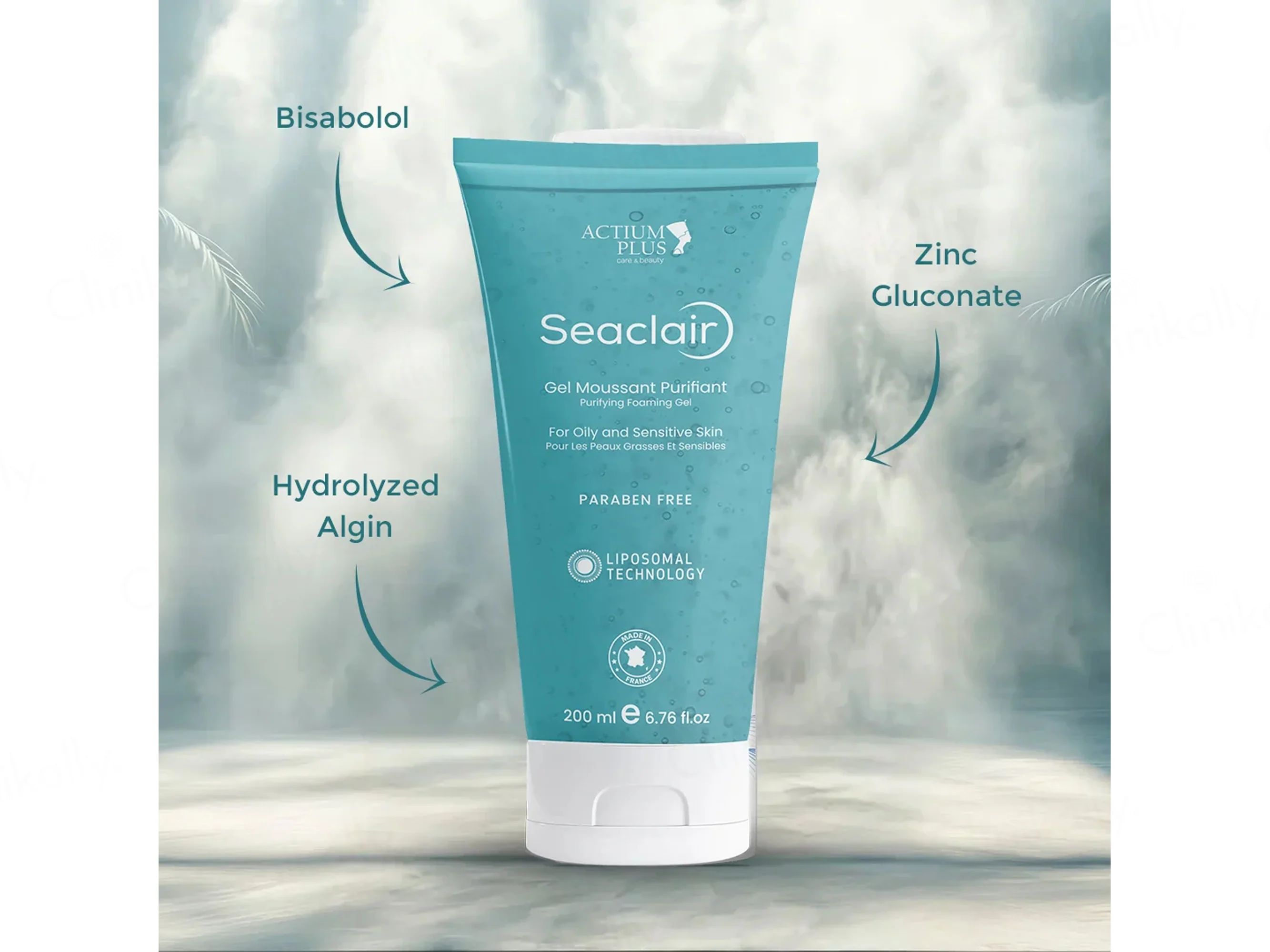 Actium Plus Seaclair Purifying Foaming Gel For Oily and Sensitive Skin - Image 2