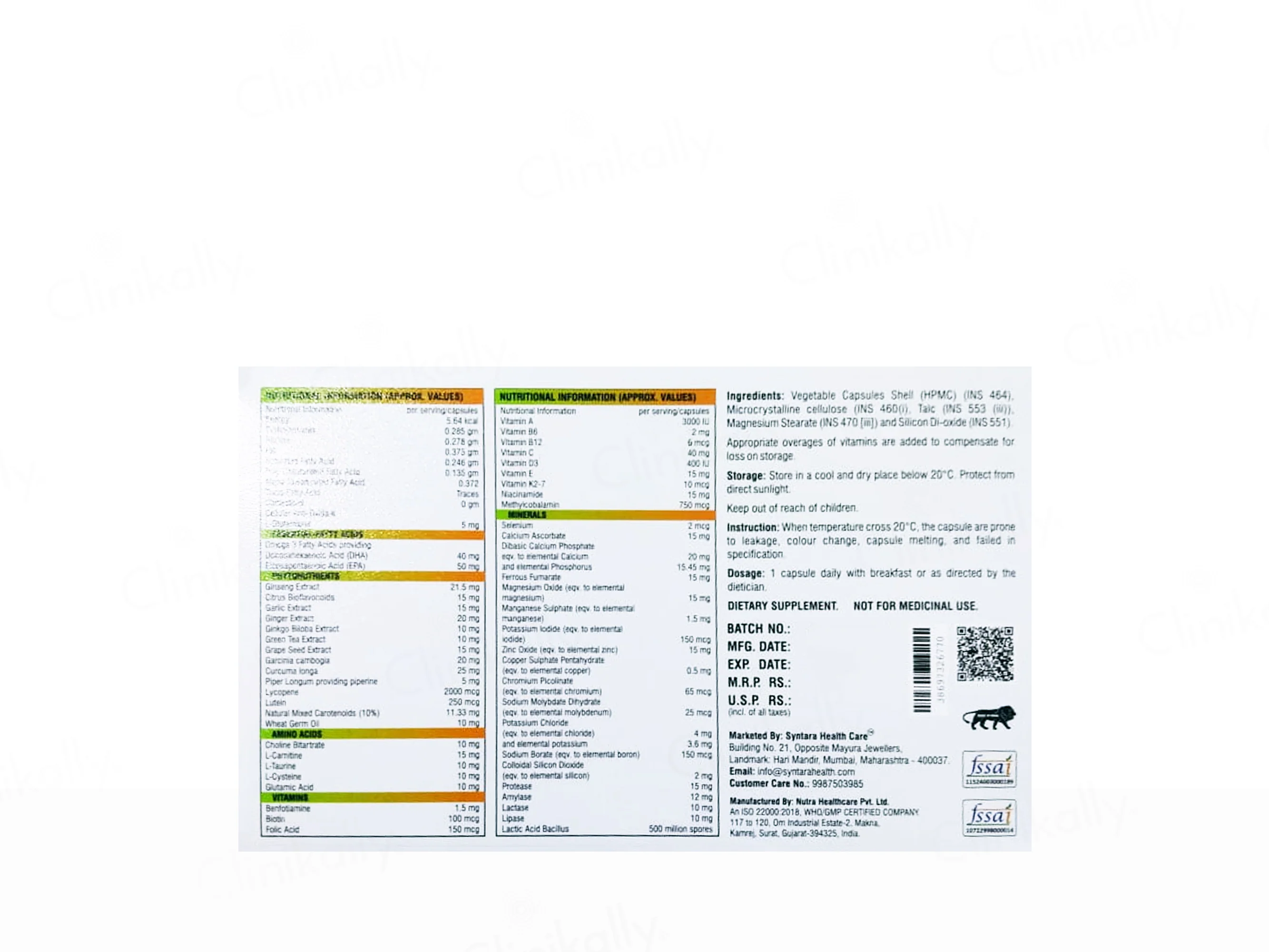 Active-G7 Multivitamin Capsule - Image 2