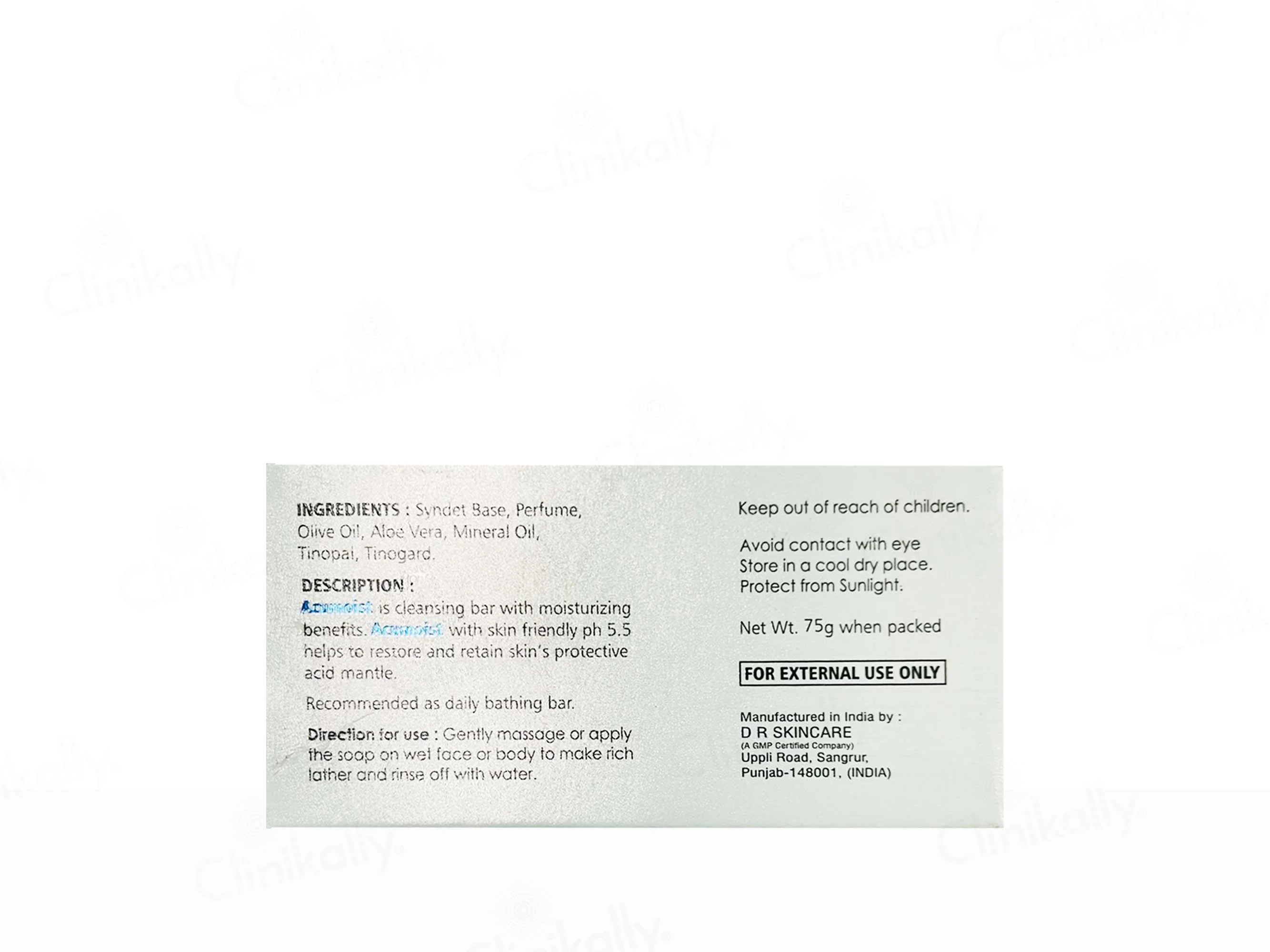 Acumoist Moisturizing & Cleansing Syndet Bar - Image 3
