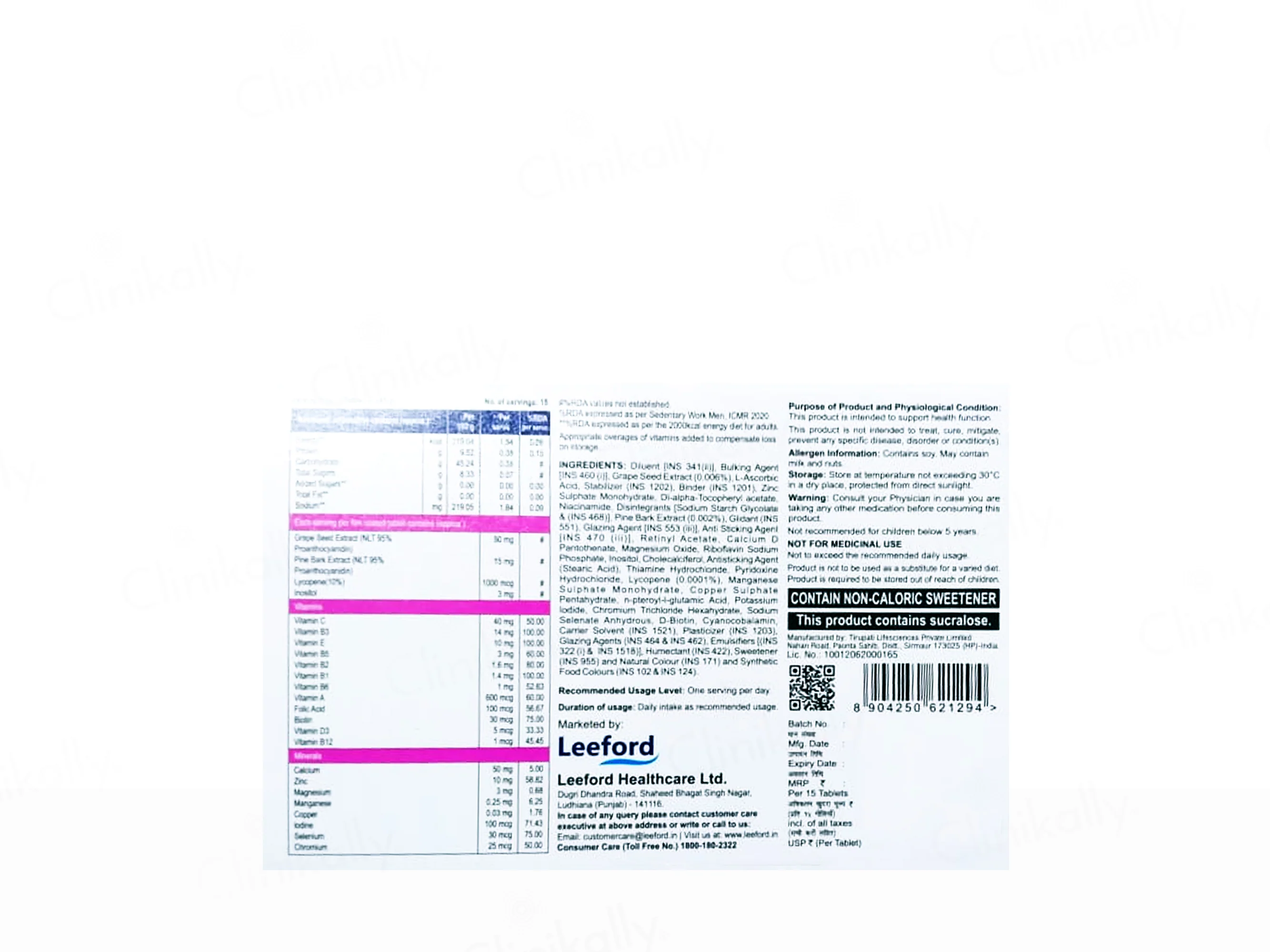 Adivit Nutraceutical Tablet - Image 3