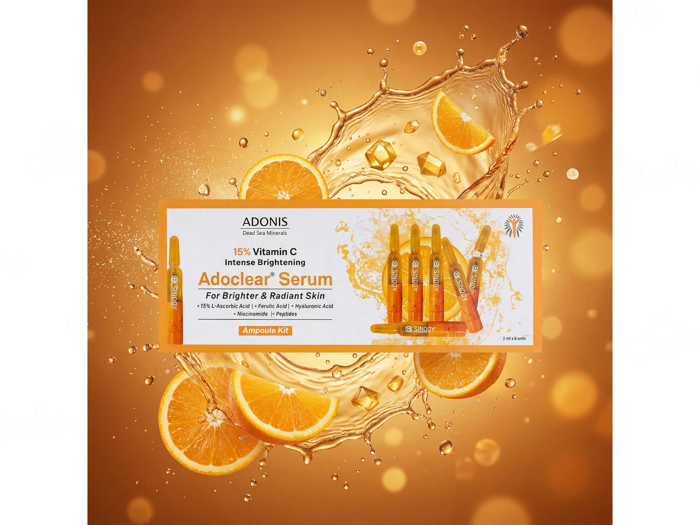 Adonis Adoclear 15% Vitamin C Intense Brightening Serum Ampoule Kit - Image 3