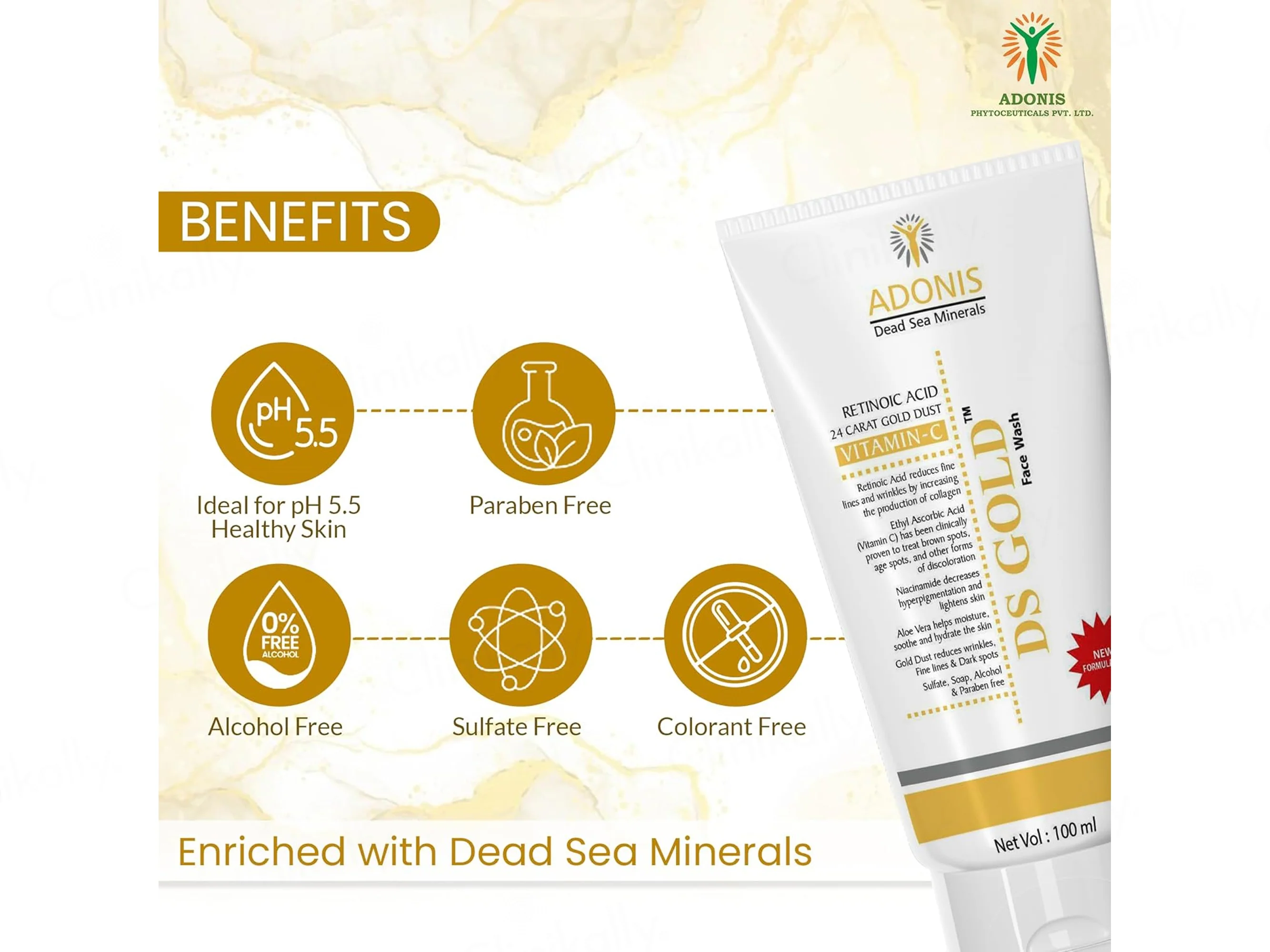 Adonis DS Gold Face Wash - Image 2