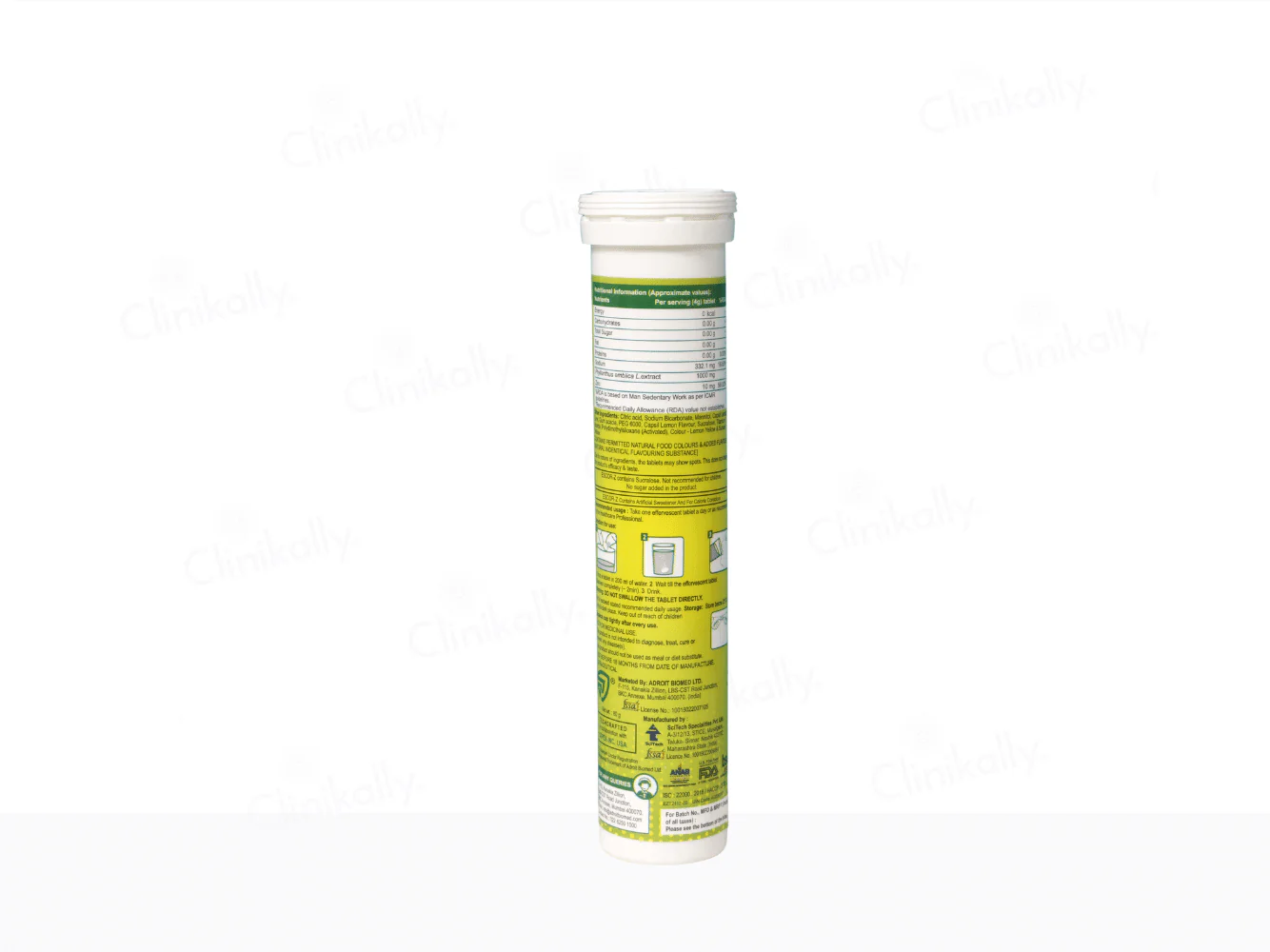 Adroit Escor-Z Sugar-Free Lime-Lemon Effervescent Tablet with Zinc Immunity - Image 2