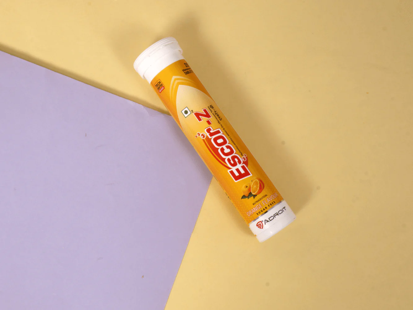 Adroit Escor-Z Sugar-Free Orange Effervescent Tablet with Zinc Immunity - Image 3