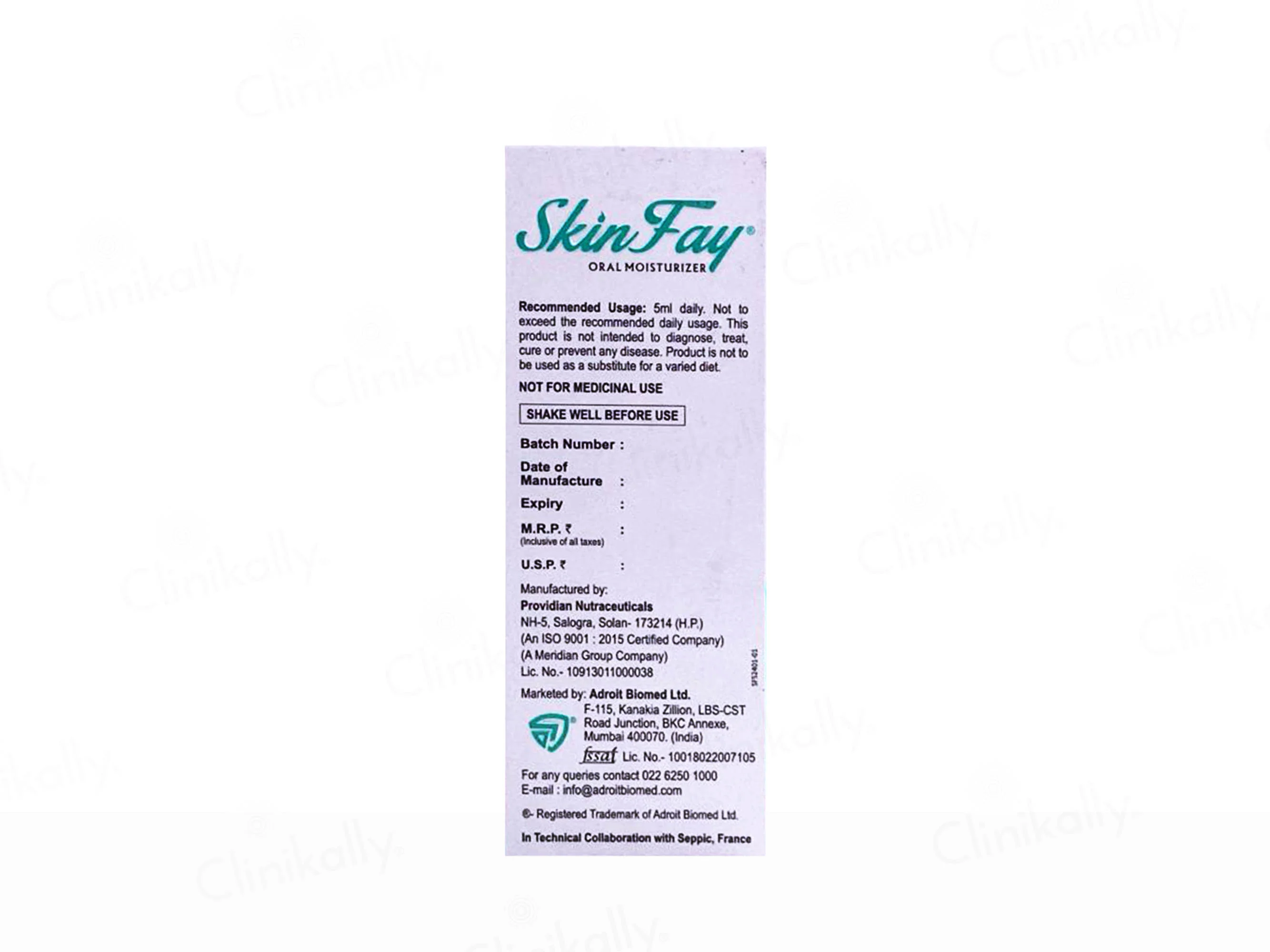 Adroit SkinFay Oral Moisturizer Ceramosides Syrup - Image 3