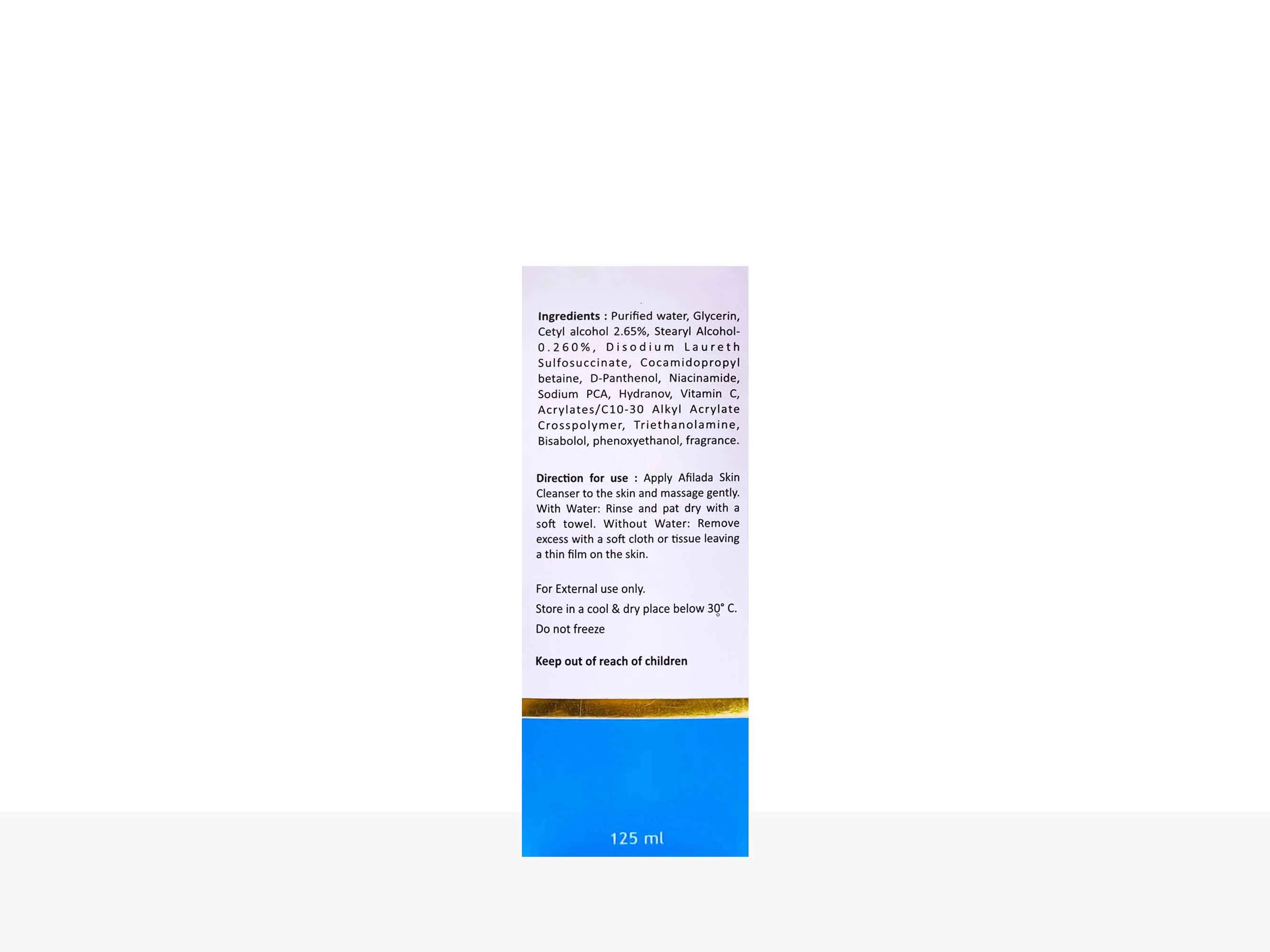 Afilada Vitamin-C Face Cleansing Lotion - Image 2