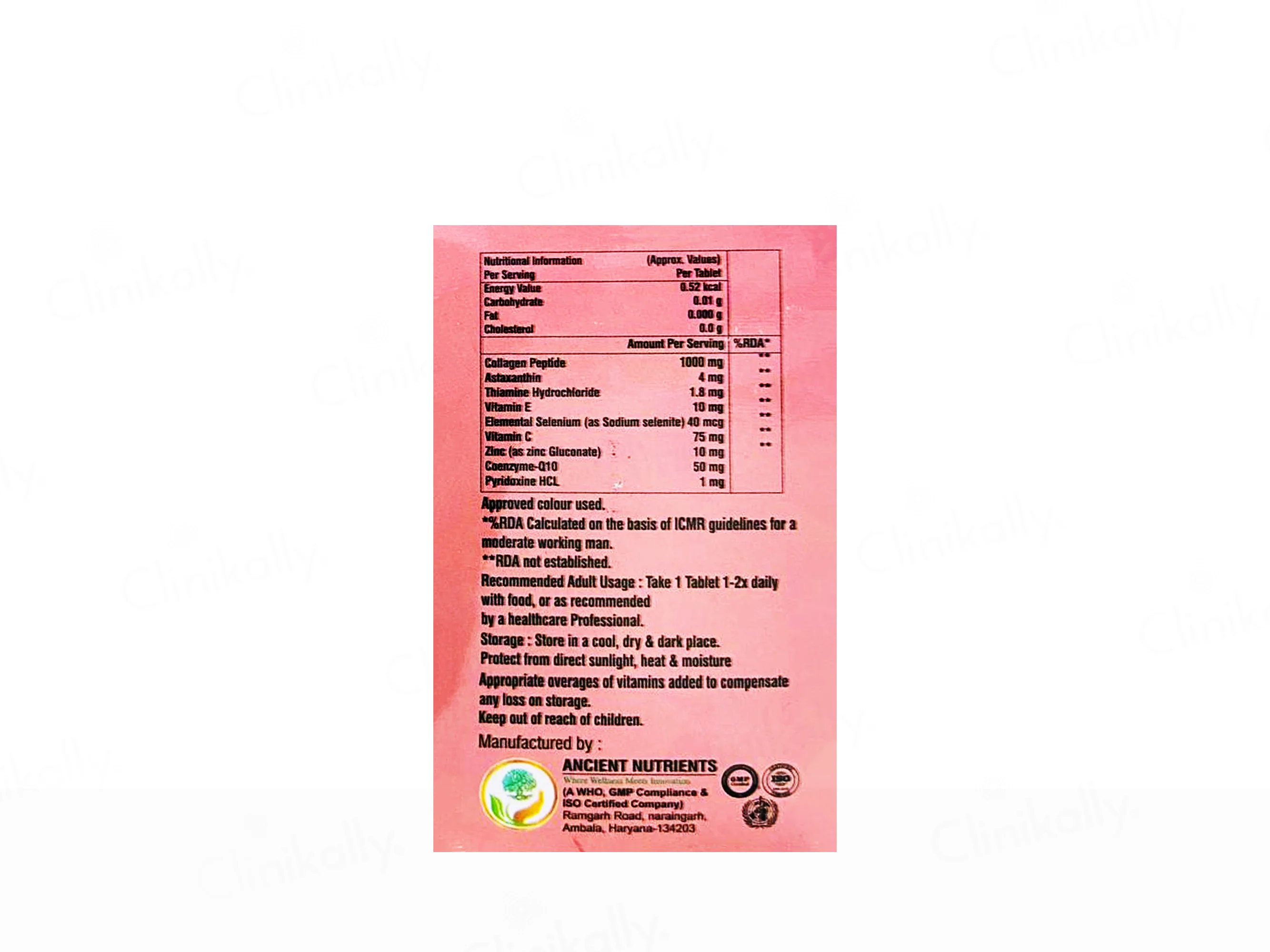 Ageiies Skin Supplement Tablet - Image 2