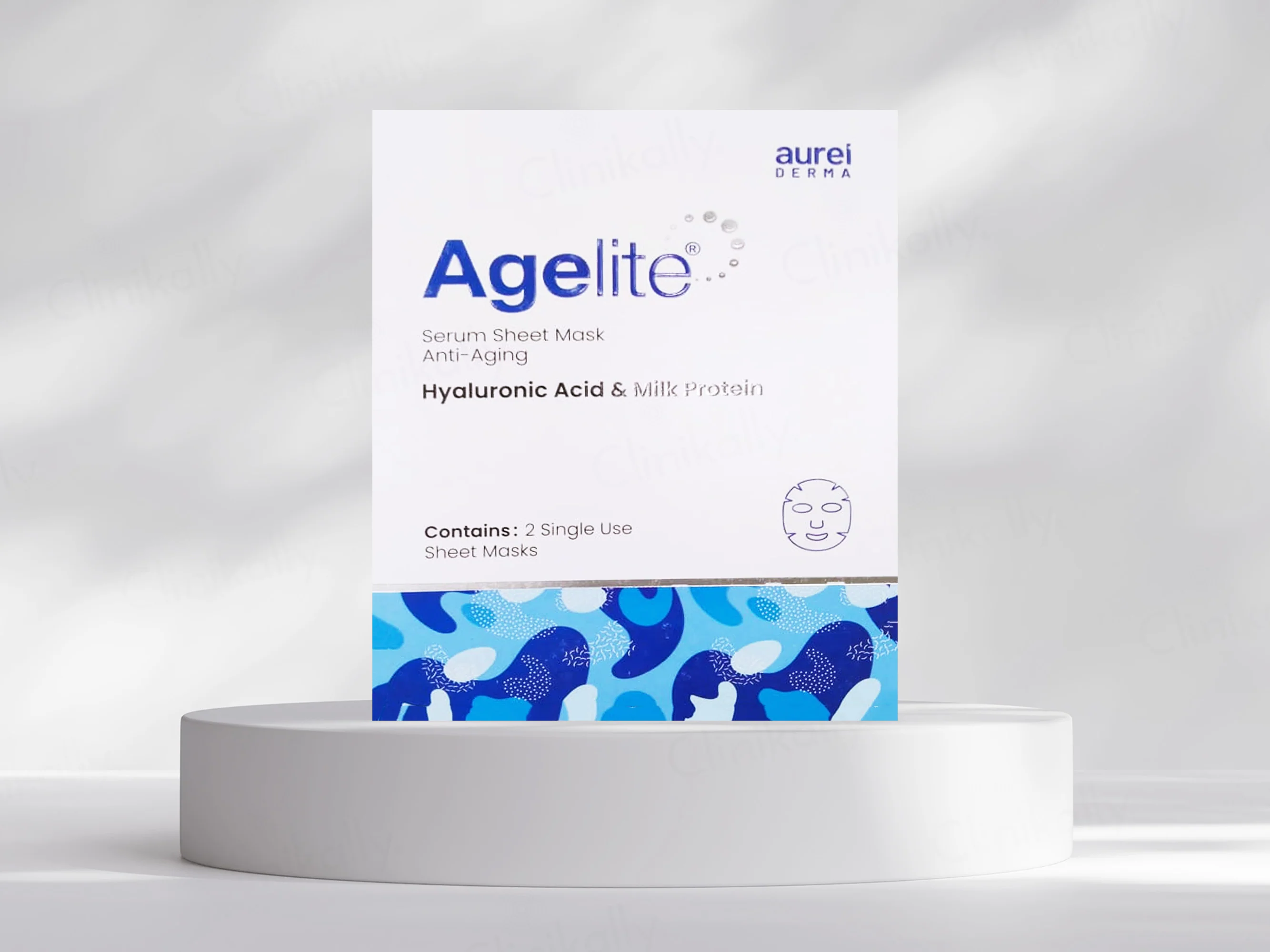 Agelite Serum Anti-Aging Sheet Mask With Hyaluronic Acid & Milk Protein - Image 2