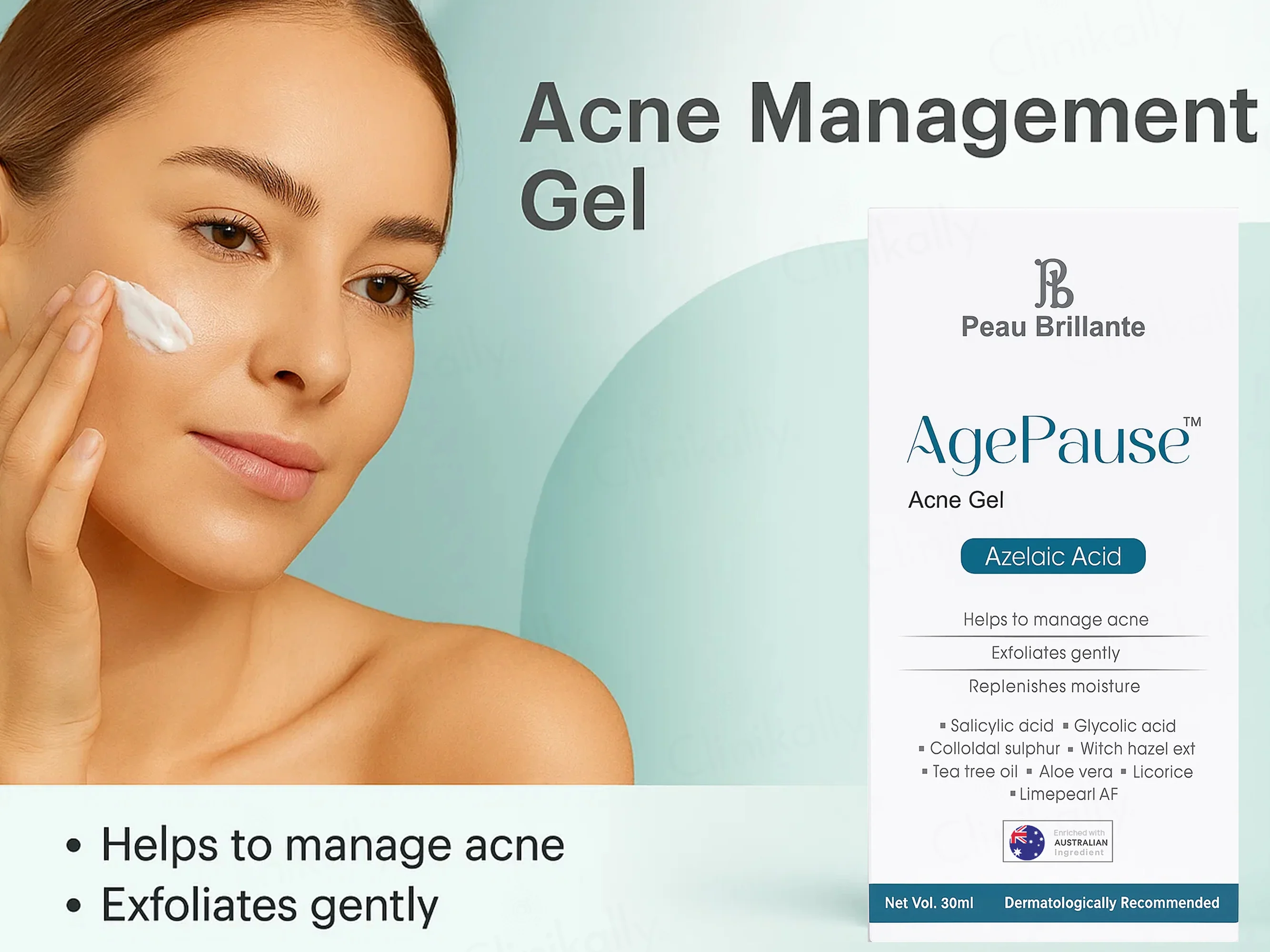 AgePause Azelaic Acid Acne Gel Face Serum - Image 2
