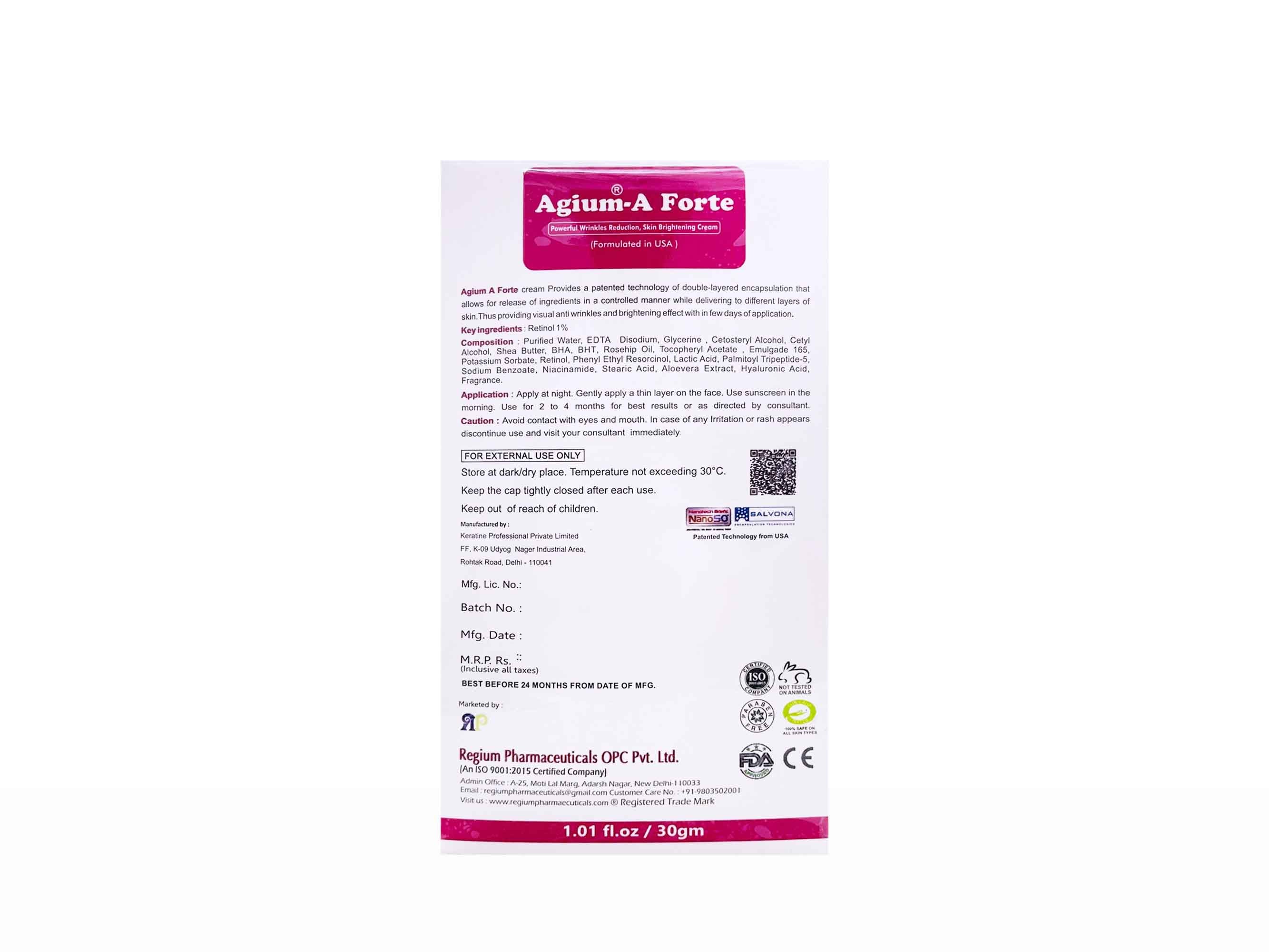 Agium-A Forte Skin Brightening Cream - Image 6