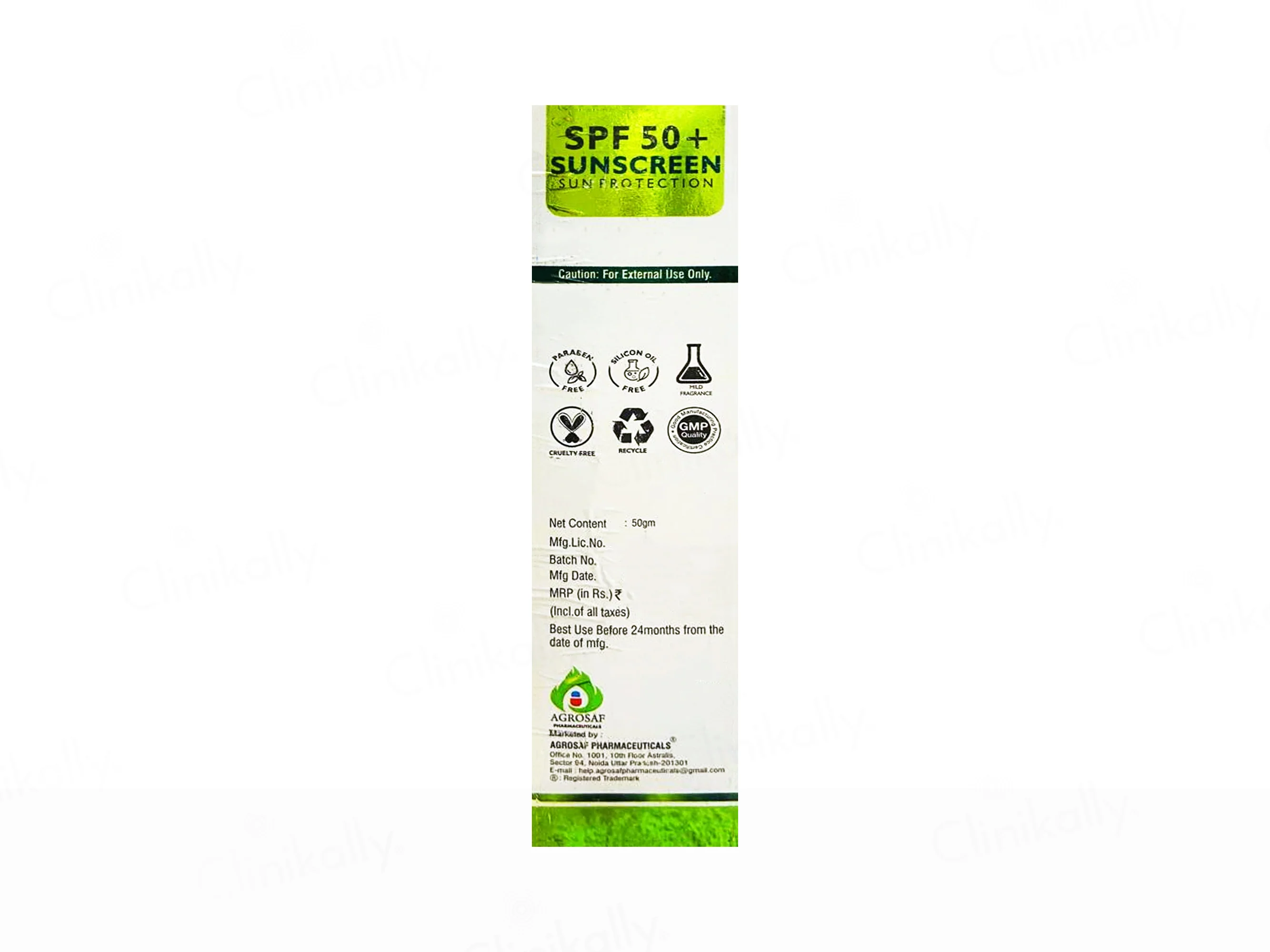 Agrosaf Sun Protection Matte Finish Sunscreen SPF 50+ PA+++ - Image 3