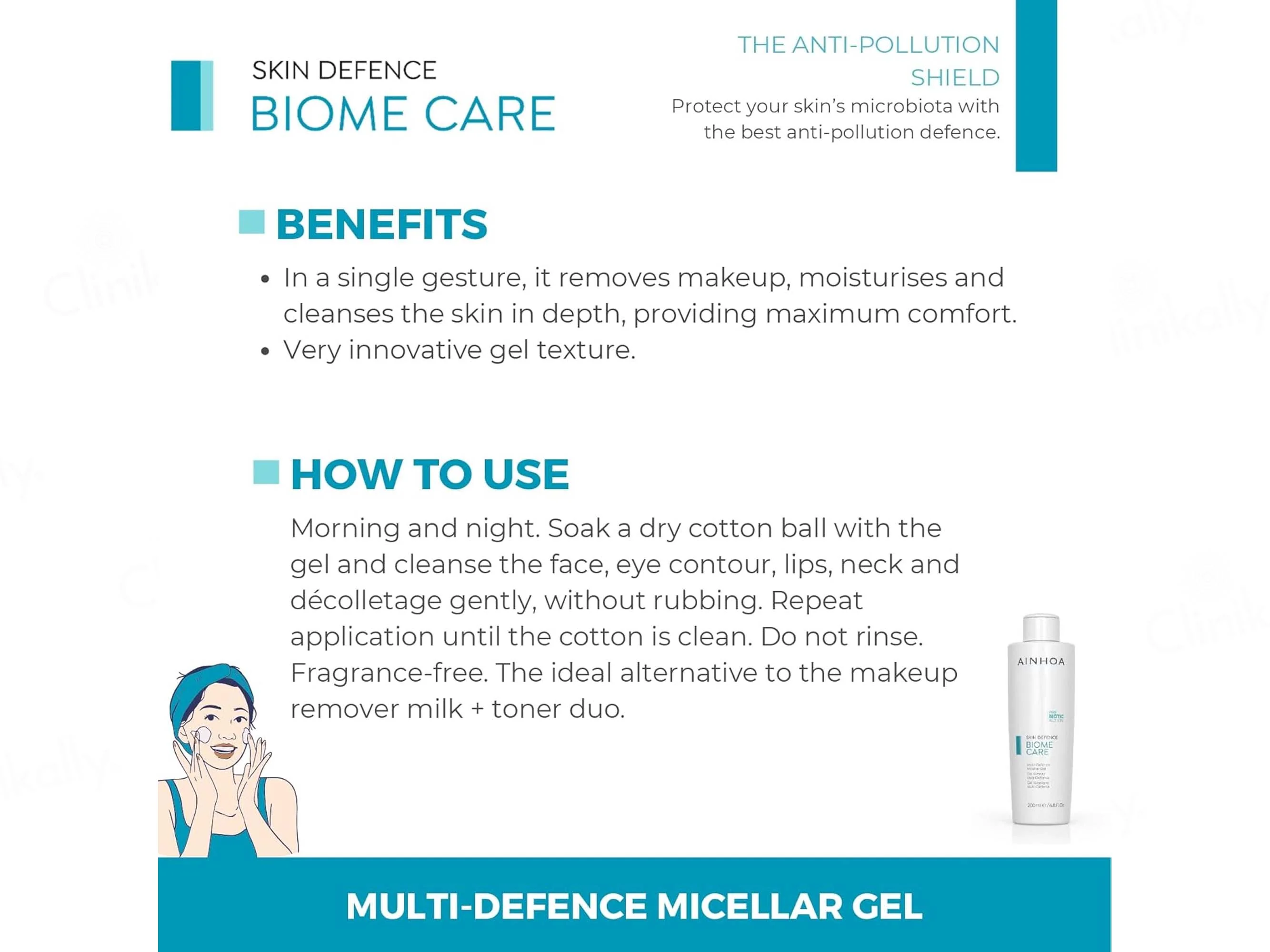 Ainhoa Biome Care Multi-Defence Micellar Gel - Image 3