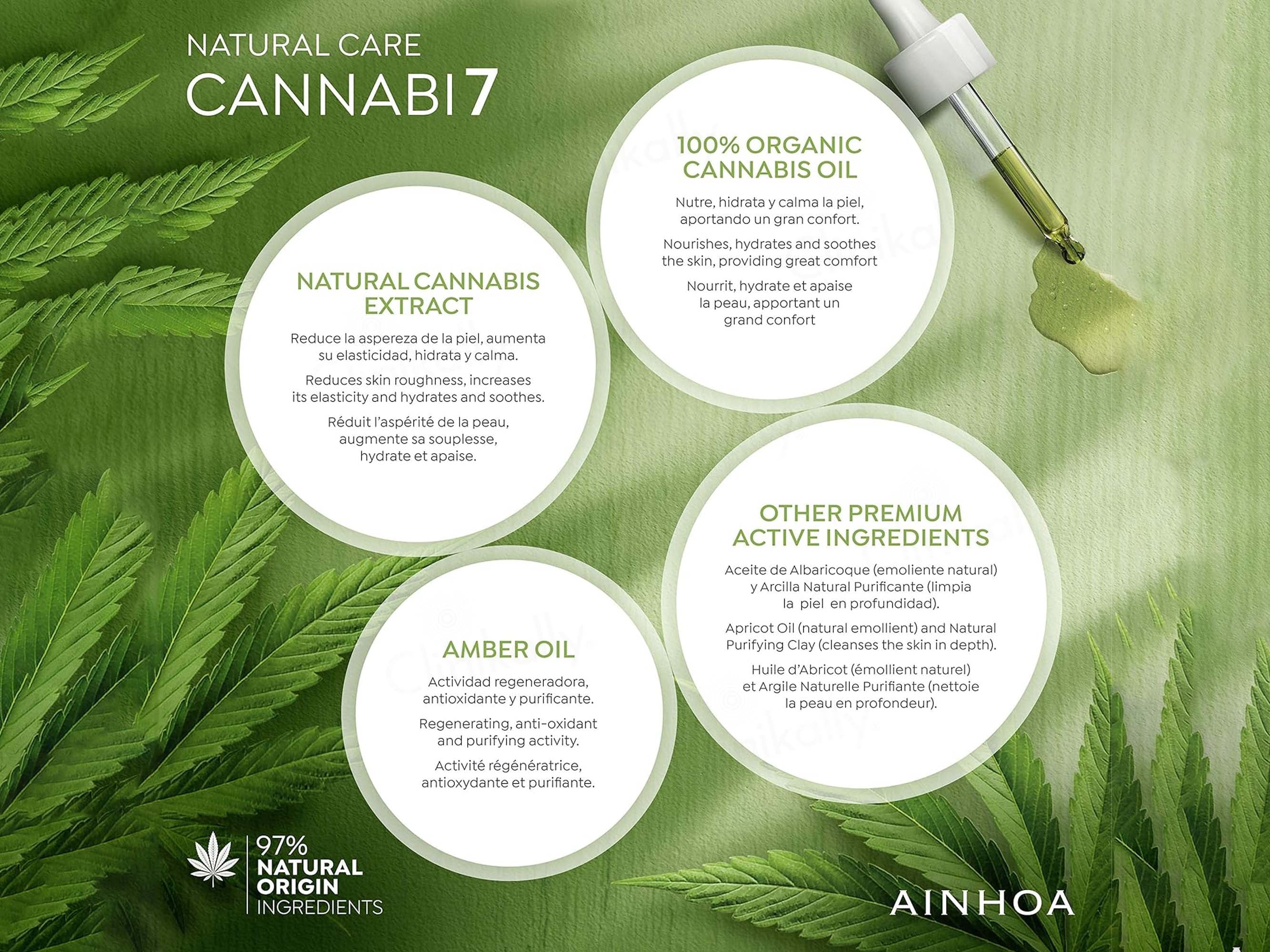 Ainhoa Cannabi 7 Benefit Facial Mask with Cannabis Oil - Image 3