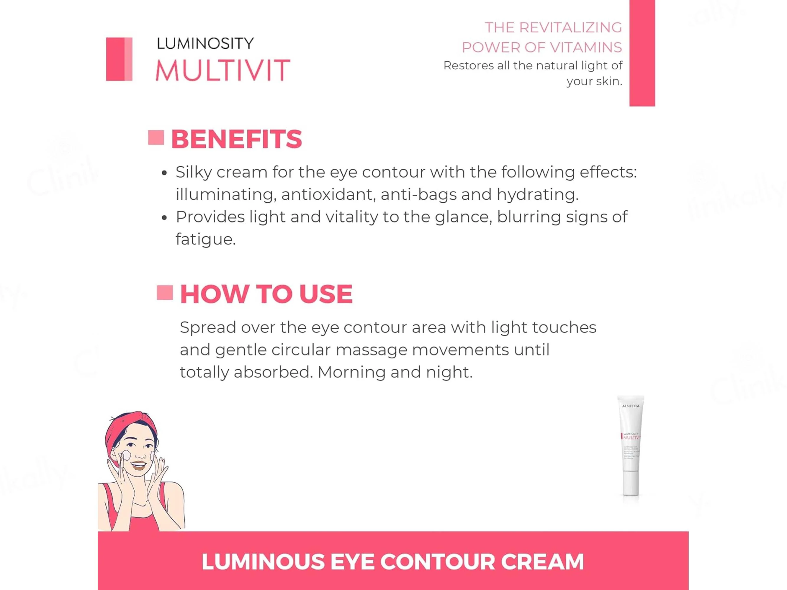 Ainhoa Multivit Luminous Eye Contour Cream - Image 3