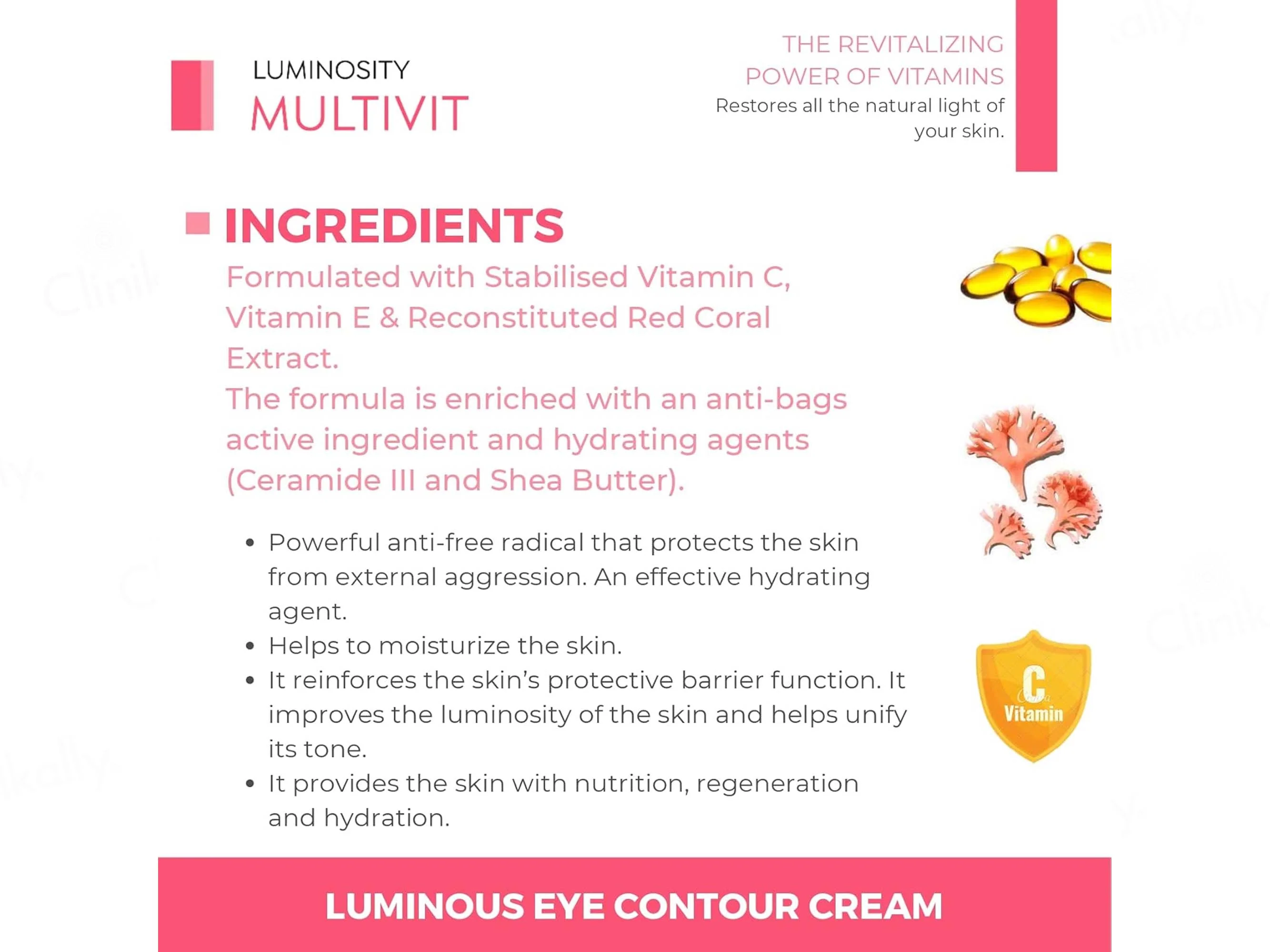 Ainhoa Multivit Luminous Eye Contour Cream - Image 4