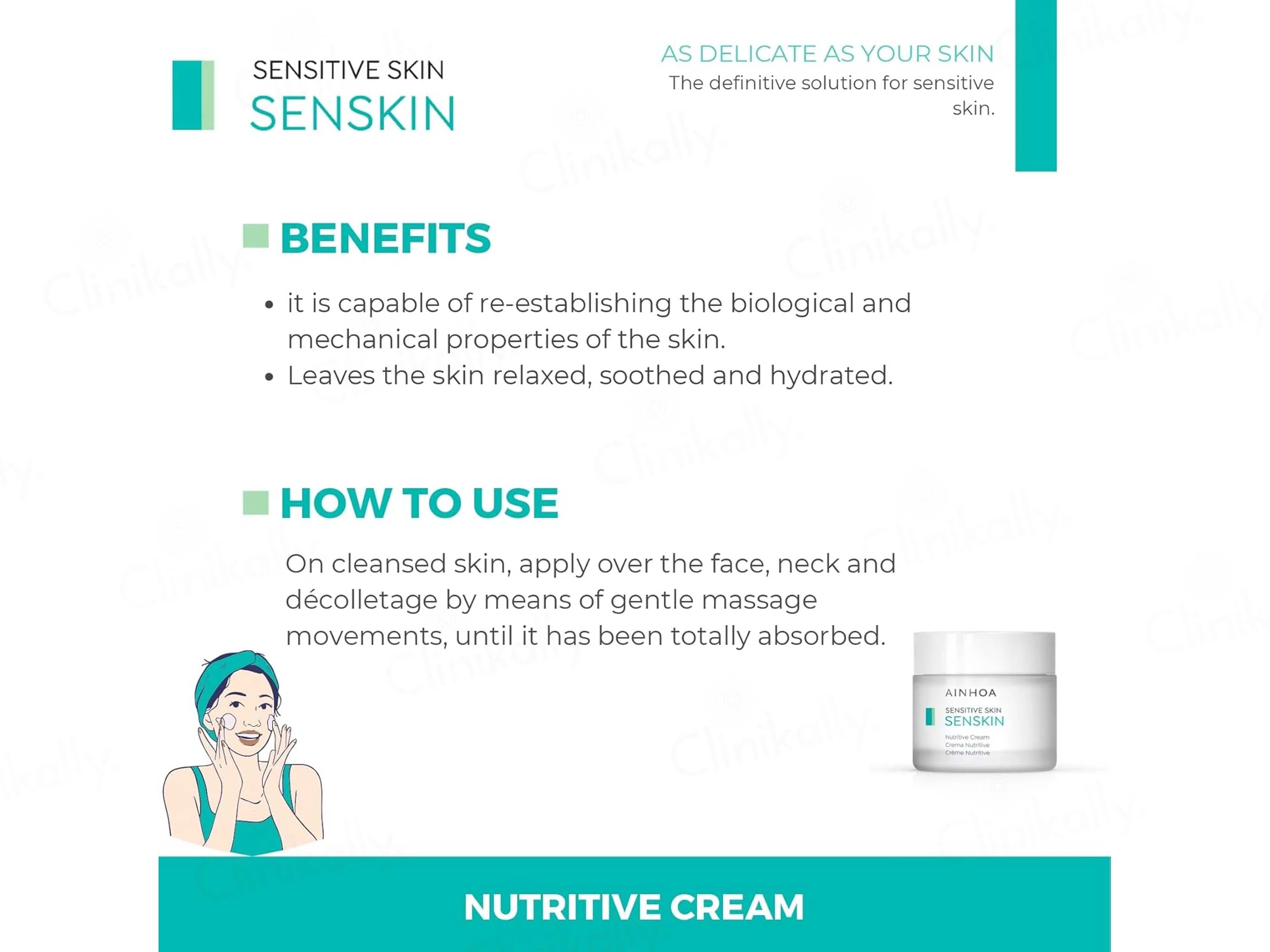 Ainhoa Senskin Nutritive Cream For Sensitive Skin - Image 3