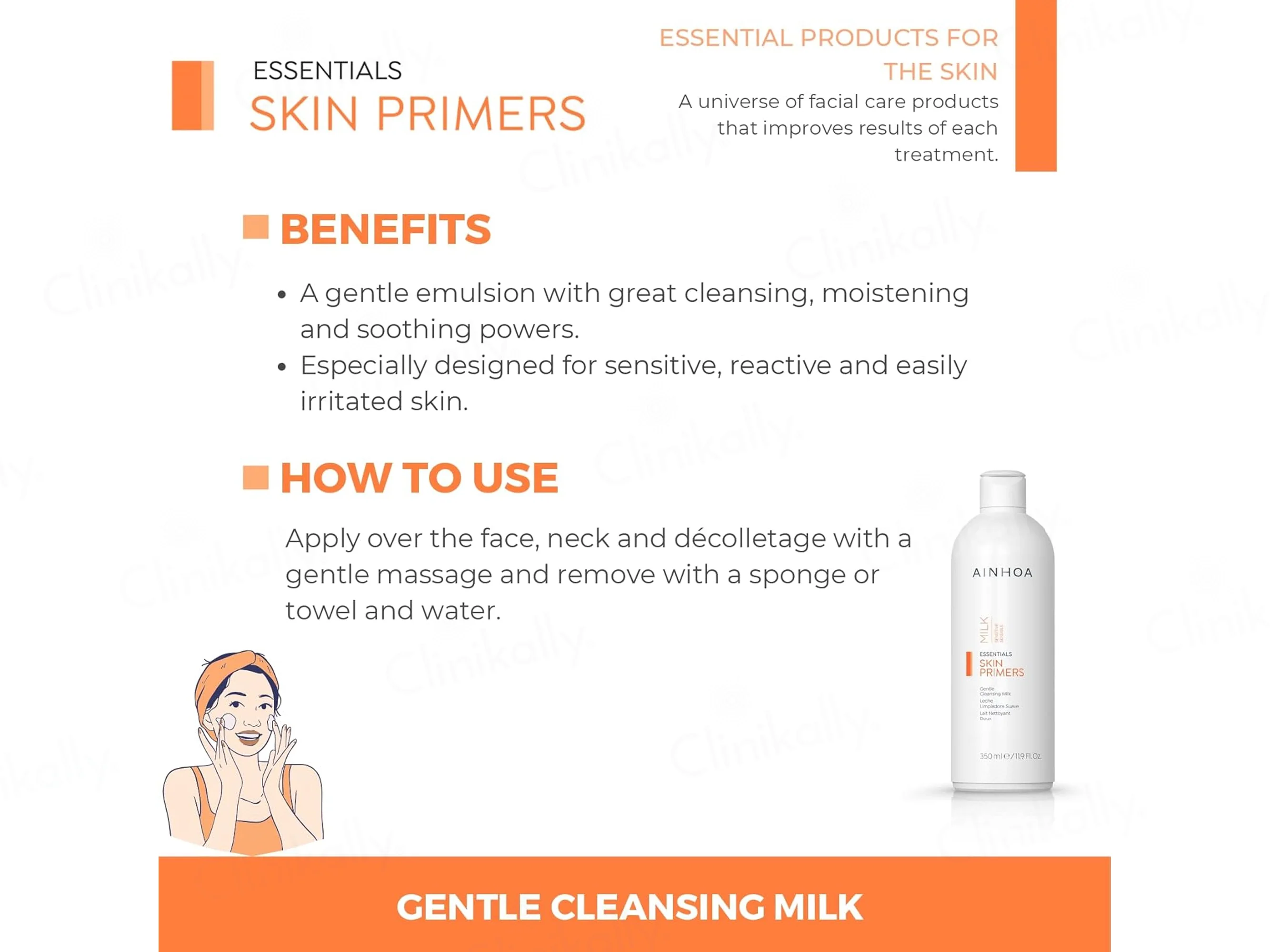 Ainhoa Skin Primers Gentle Cleansing Milk For Sensitive Skin - Image 3