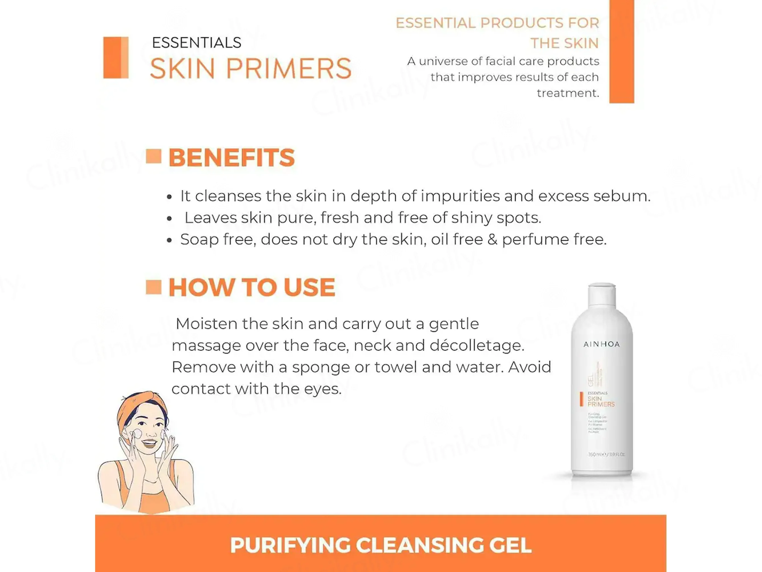 Ainhoa Skin Primers Purifying Cleansing Gel For Oily & Combination Skin - Image 3