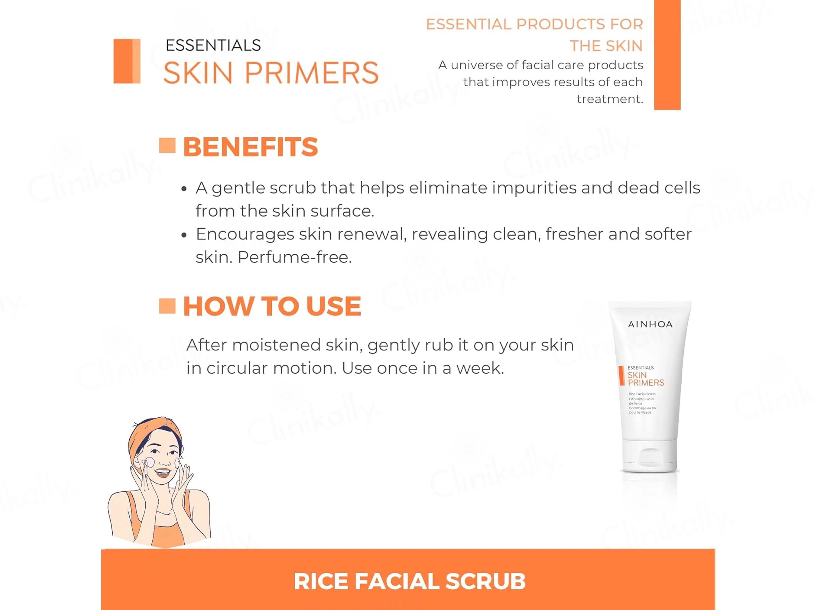 Ainhoa Skin Primers Rice Facial Scrub - Image 3