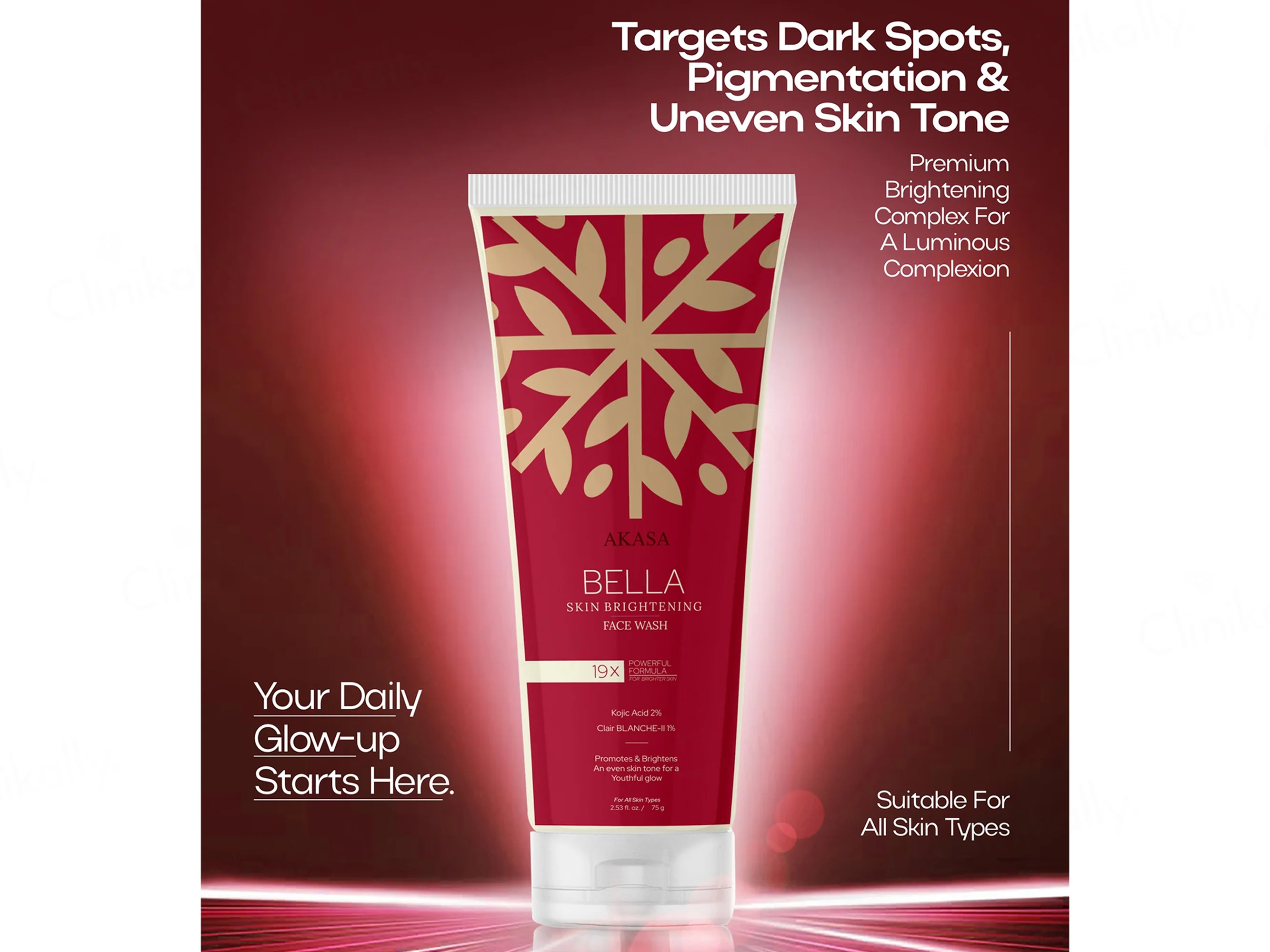 Akasa Bella Skin Brightening Face Wash - Image 3