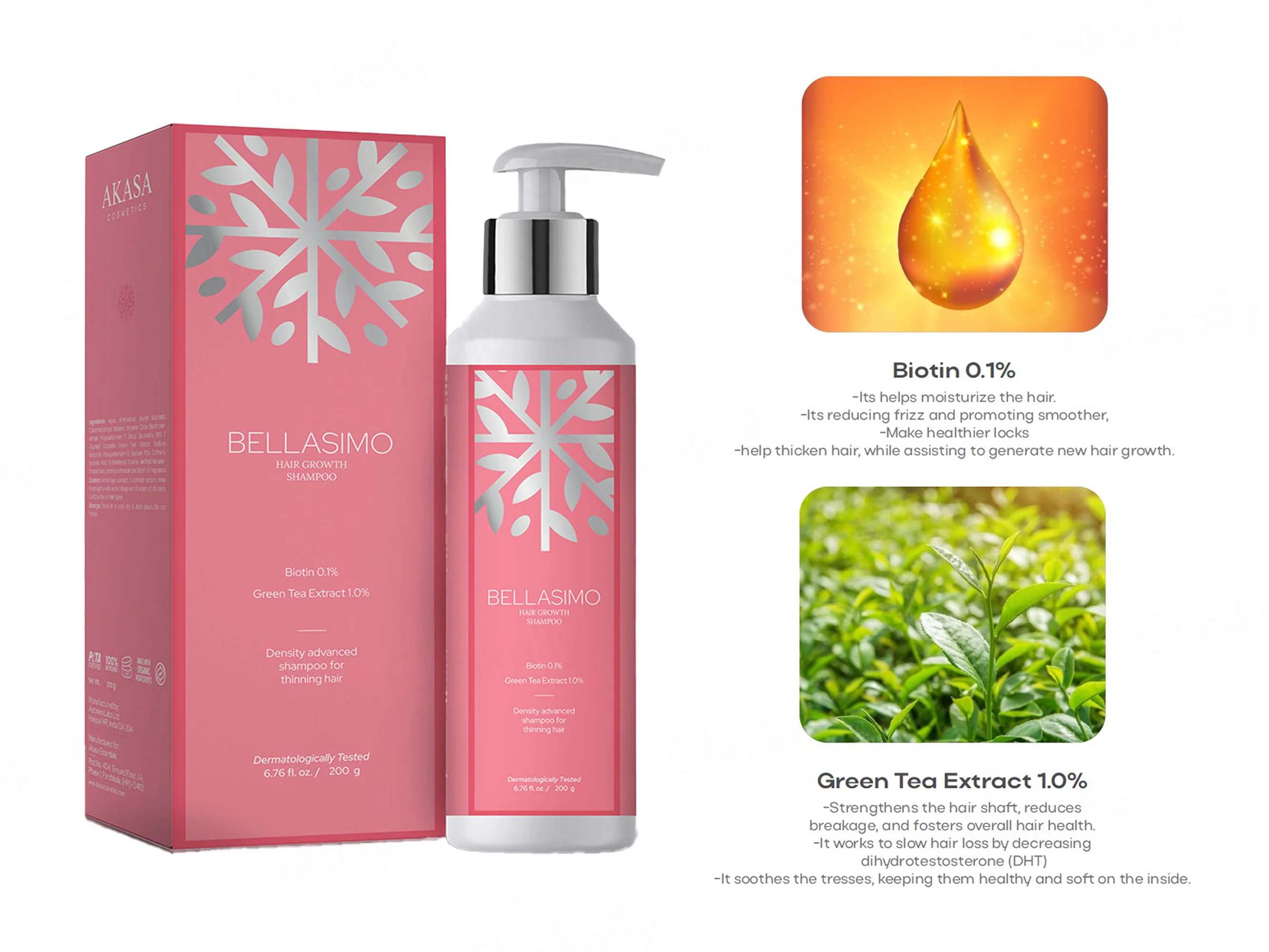 Akasa Cosmetics Bellasimo Hair Growth Shampoo - Image 3
