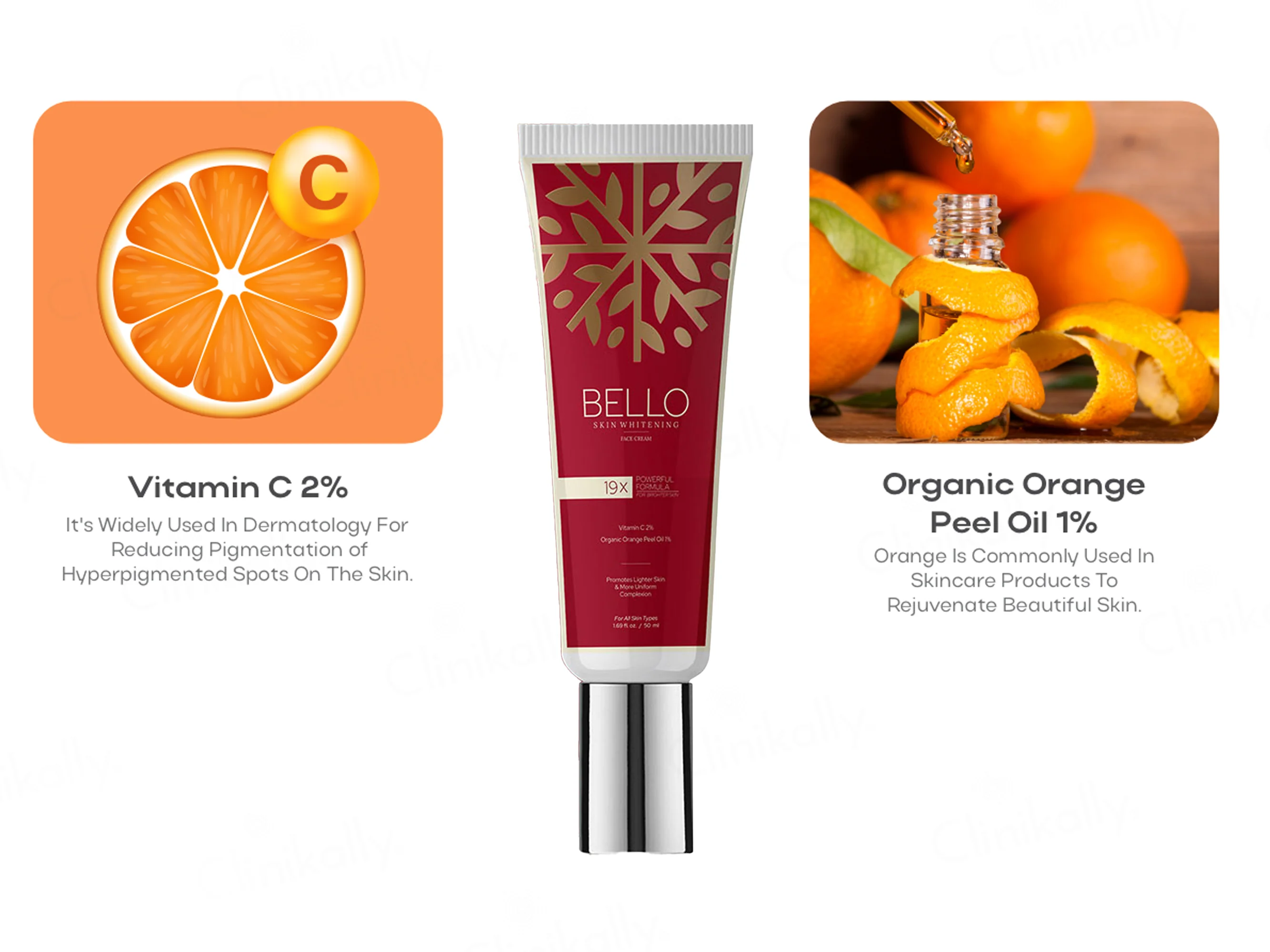 Akasa Cosmetics Bello Skin Whitening Face Cream - Image 3