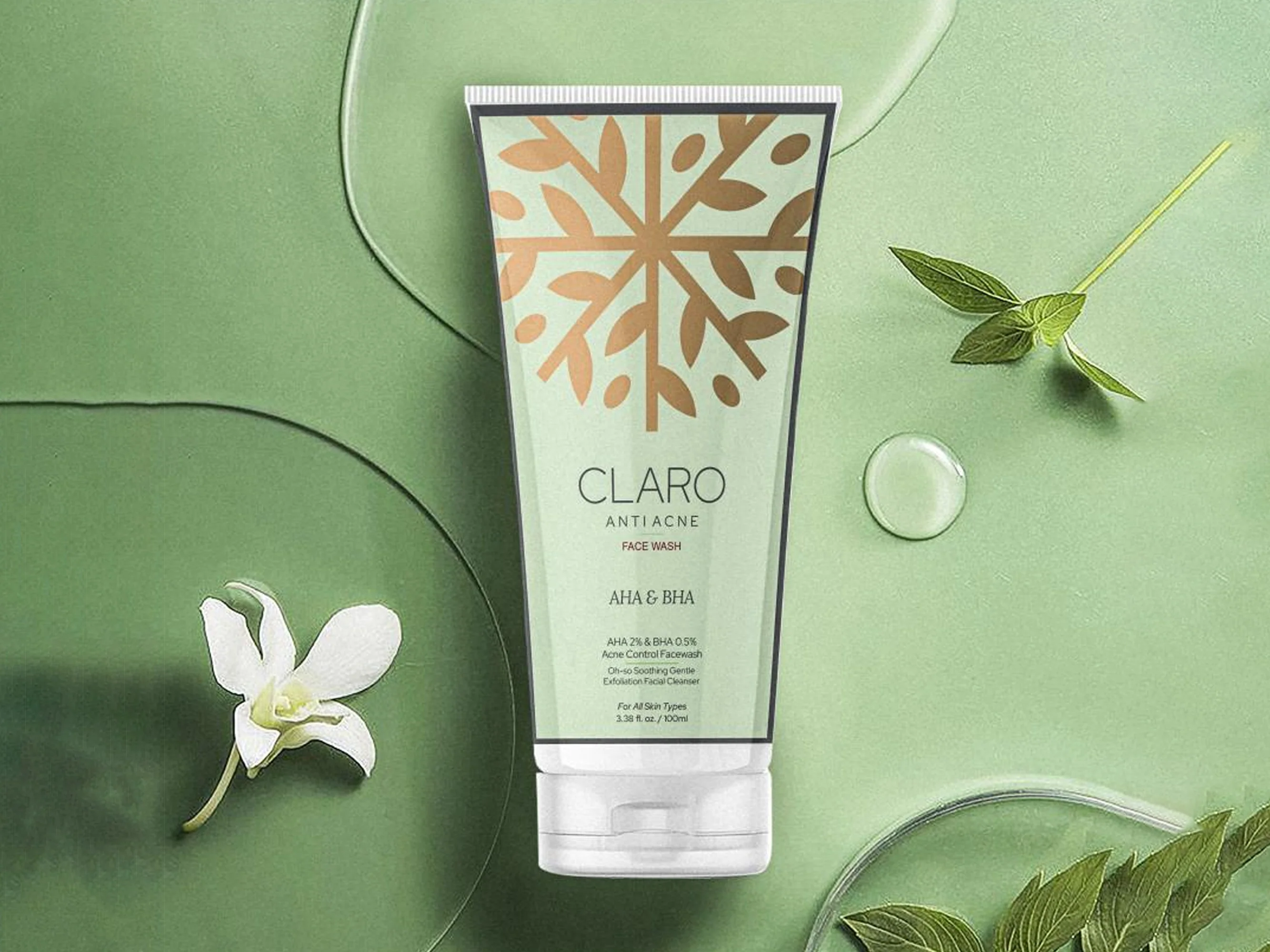 Akasa Cosmetics Claro AHA & BHA Anti Acne Face Wash - Image 2